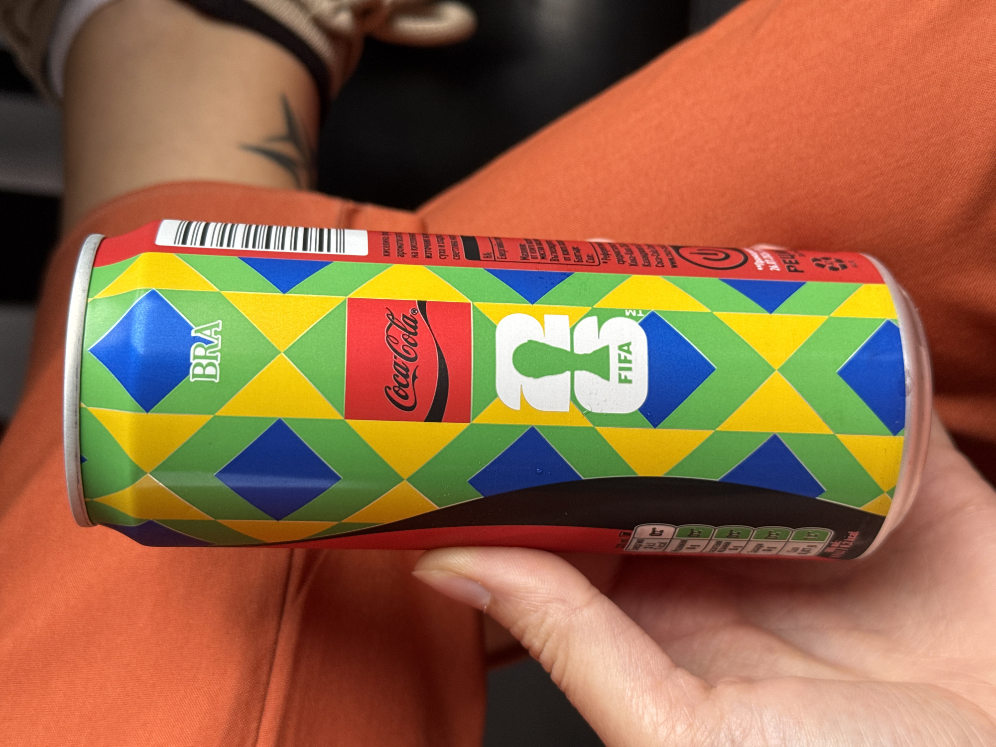 Brazilian-themed Coca-Cola can spotted in Pleven, Bulgaria