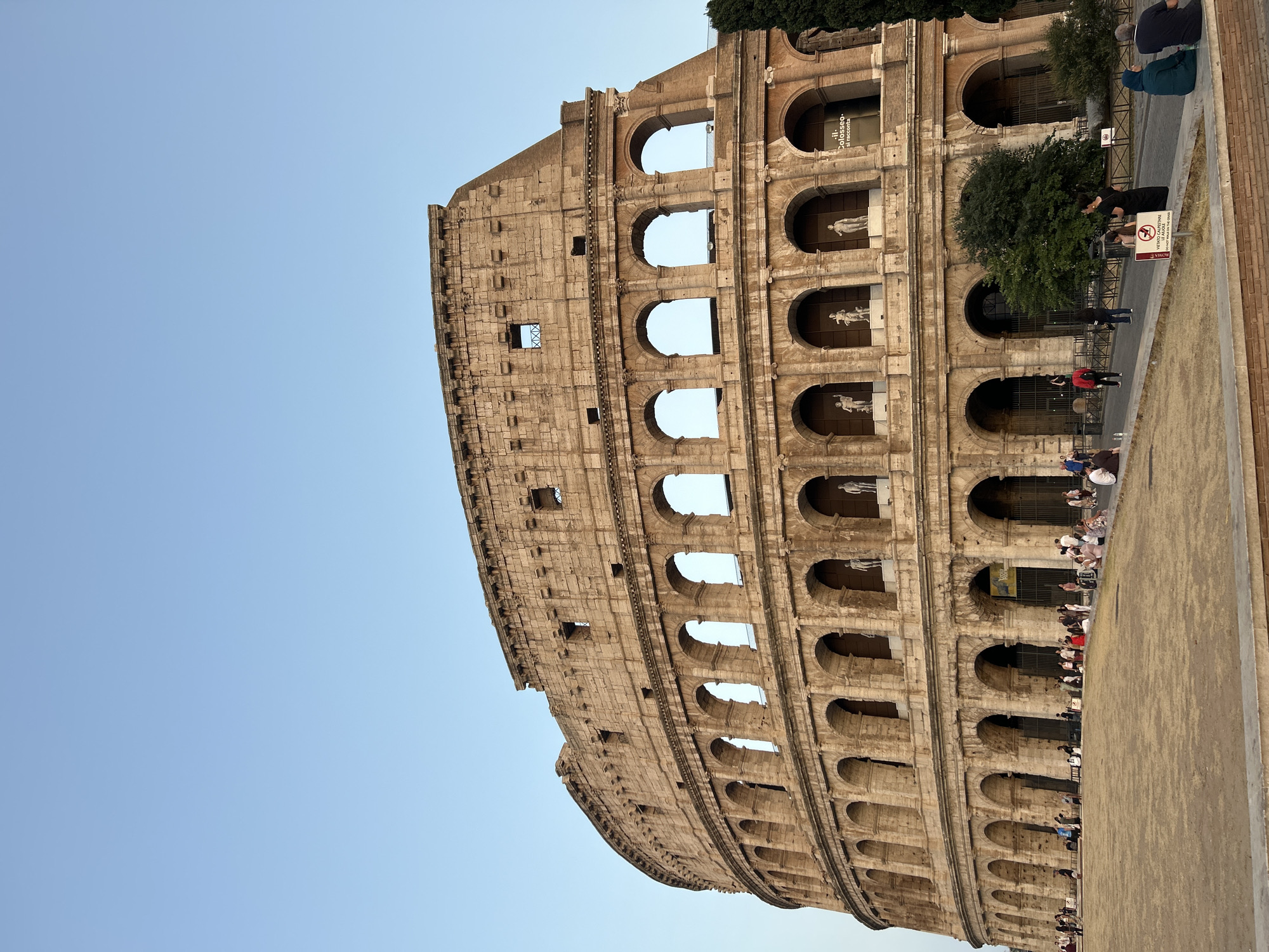 Rome's Colosseum at golden hour, multiple perspectives