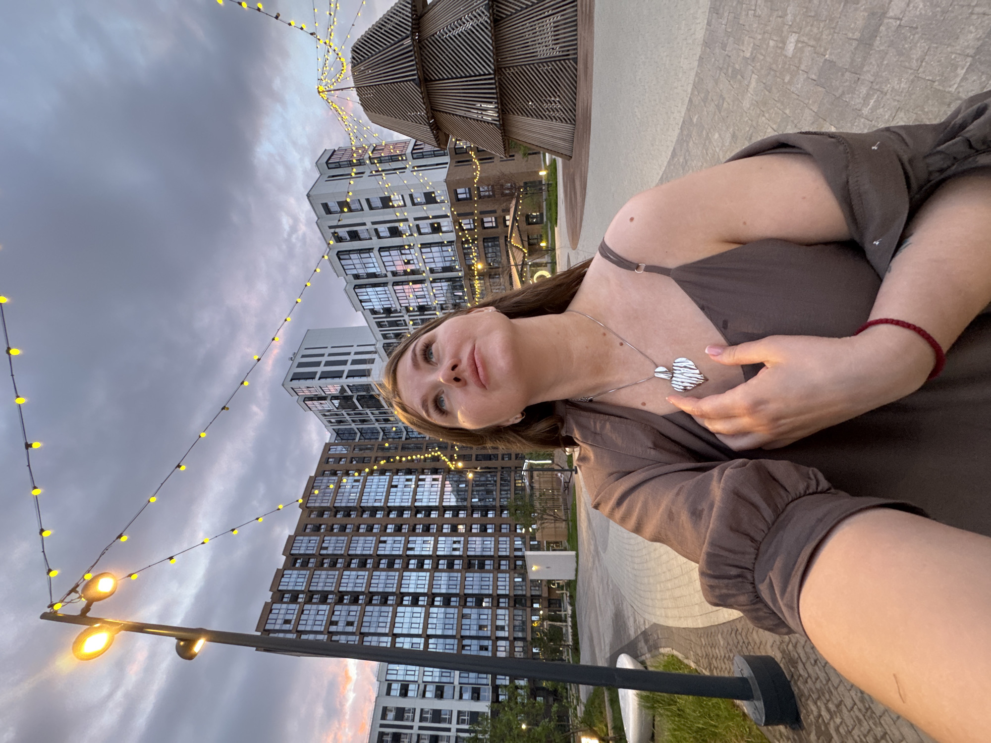 Evening photography session documented at Perm's historic Gribushin House