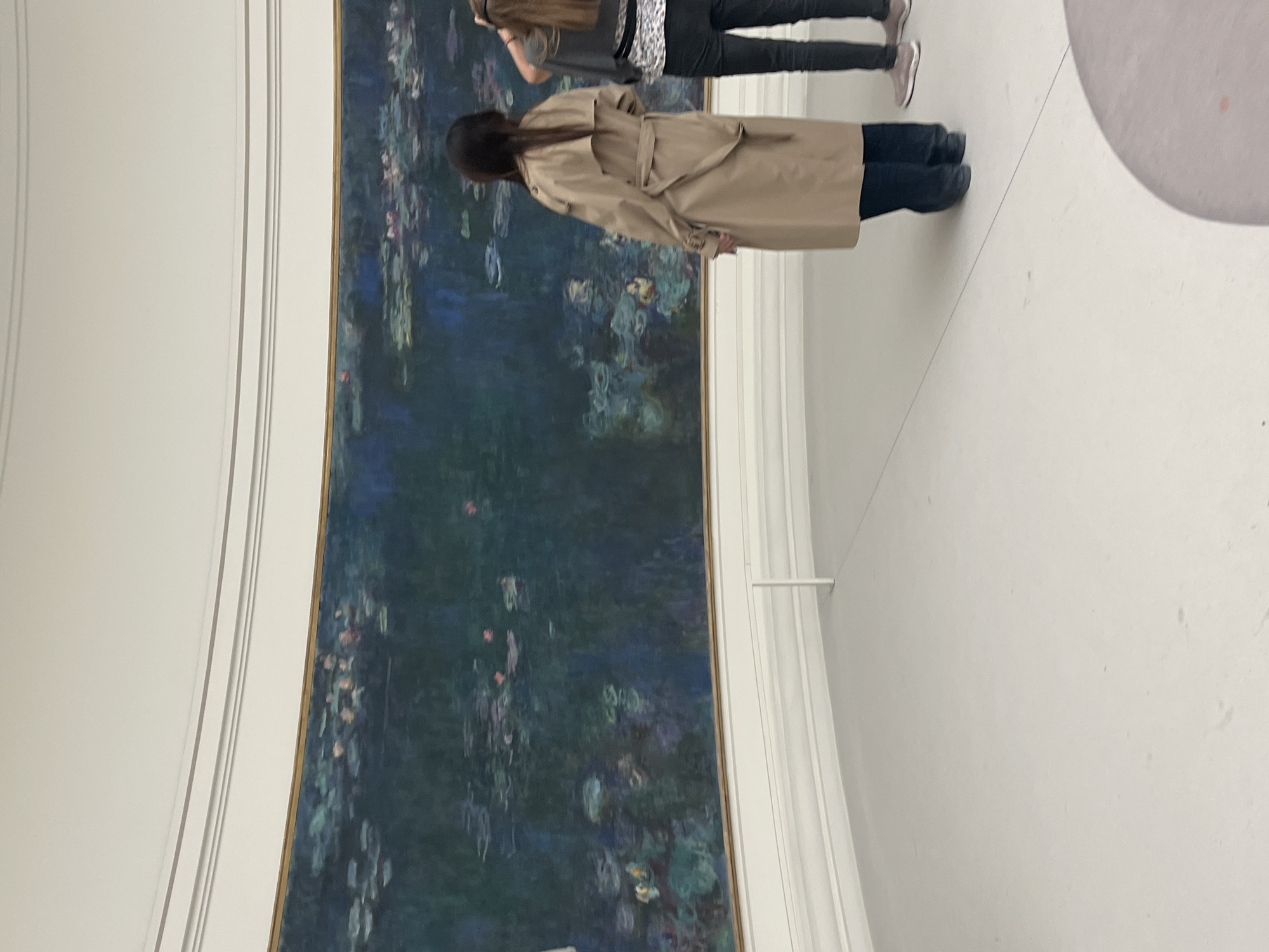 Art gallery visit documented in central Paris during afternoon