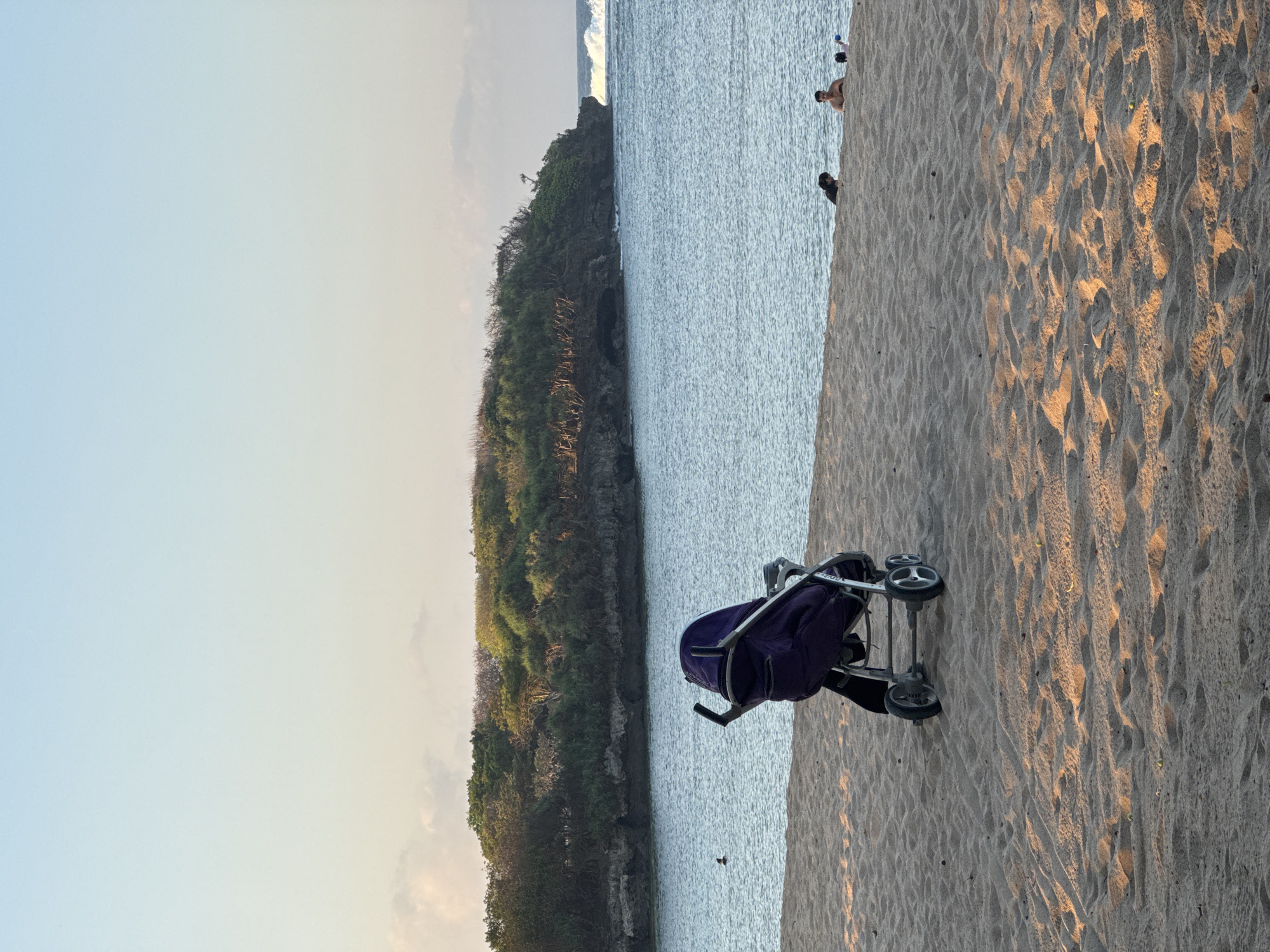Beach day in Kuta Selatan winds down into a lit-up dusk buffet