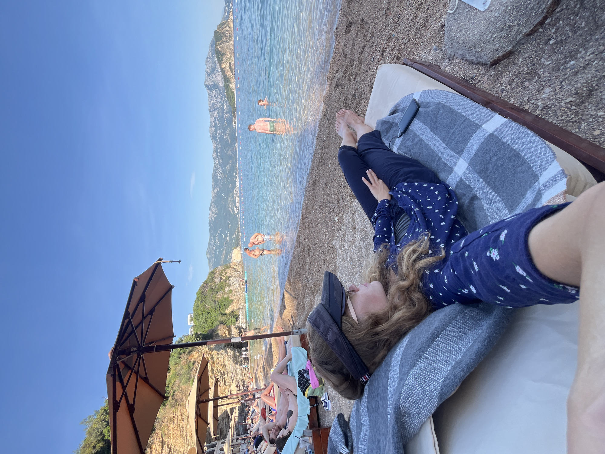 Summer beach day unfolds along Montenegro's Adriatic coast