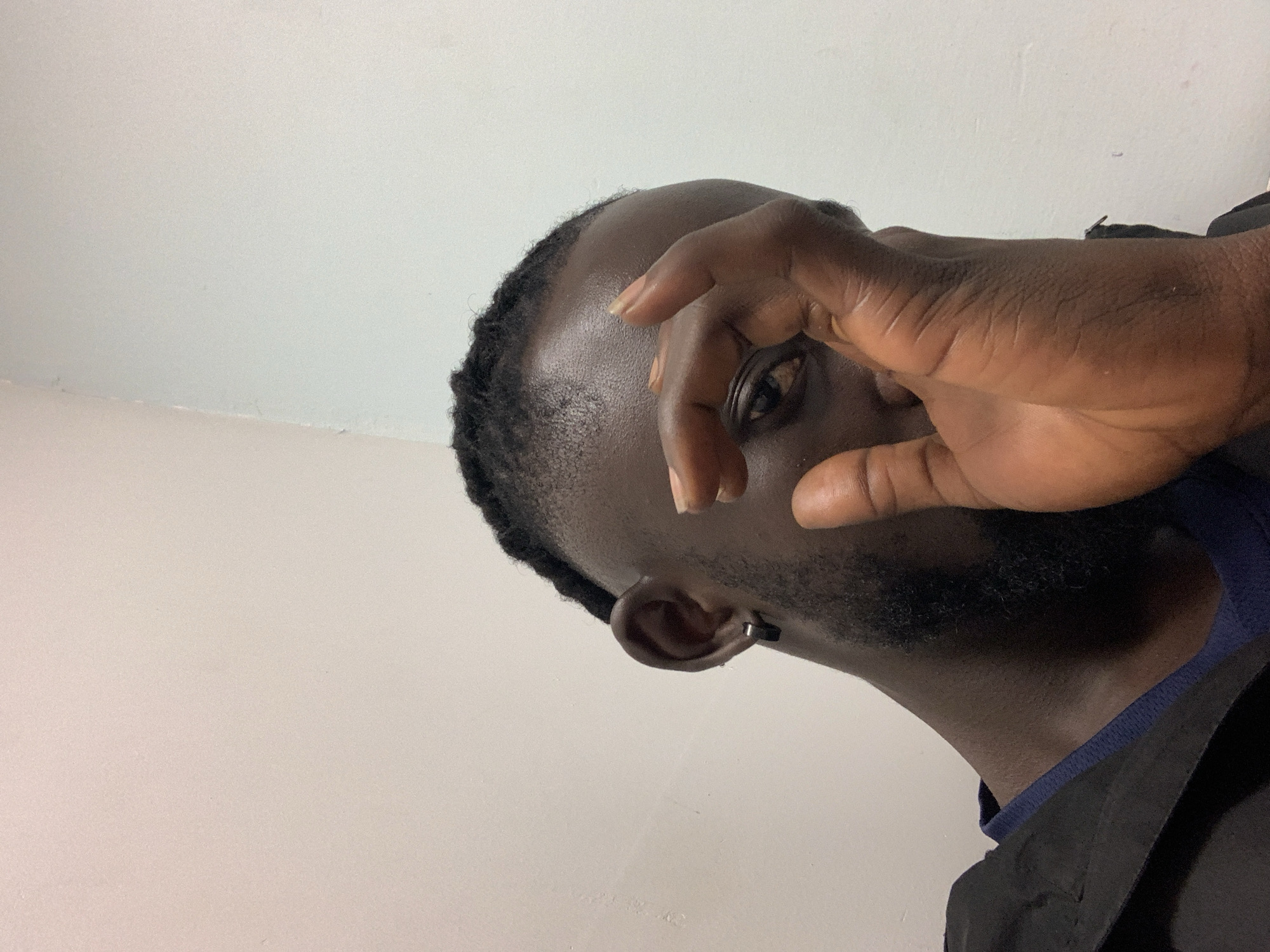 Man receives medical examination in Lekki, Nigeria