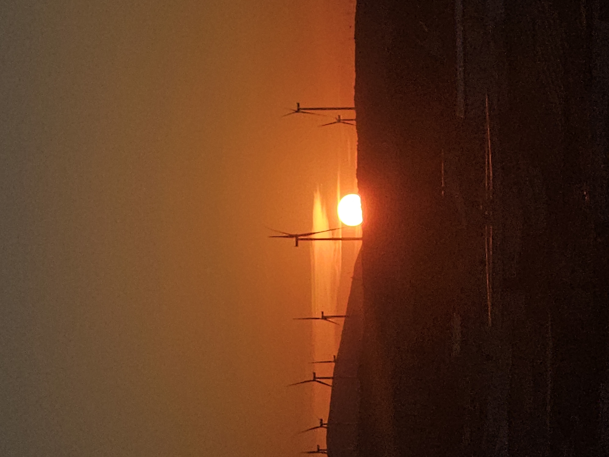 Sunset captured over Seferihisar, Turkey in multiple recordings