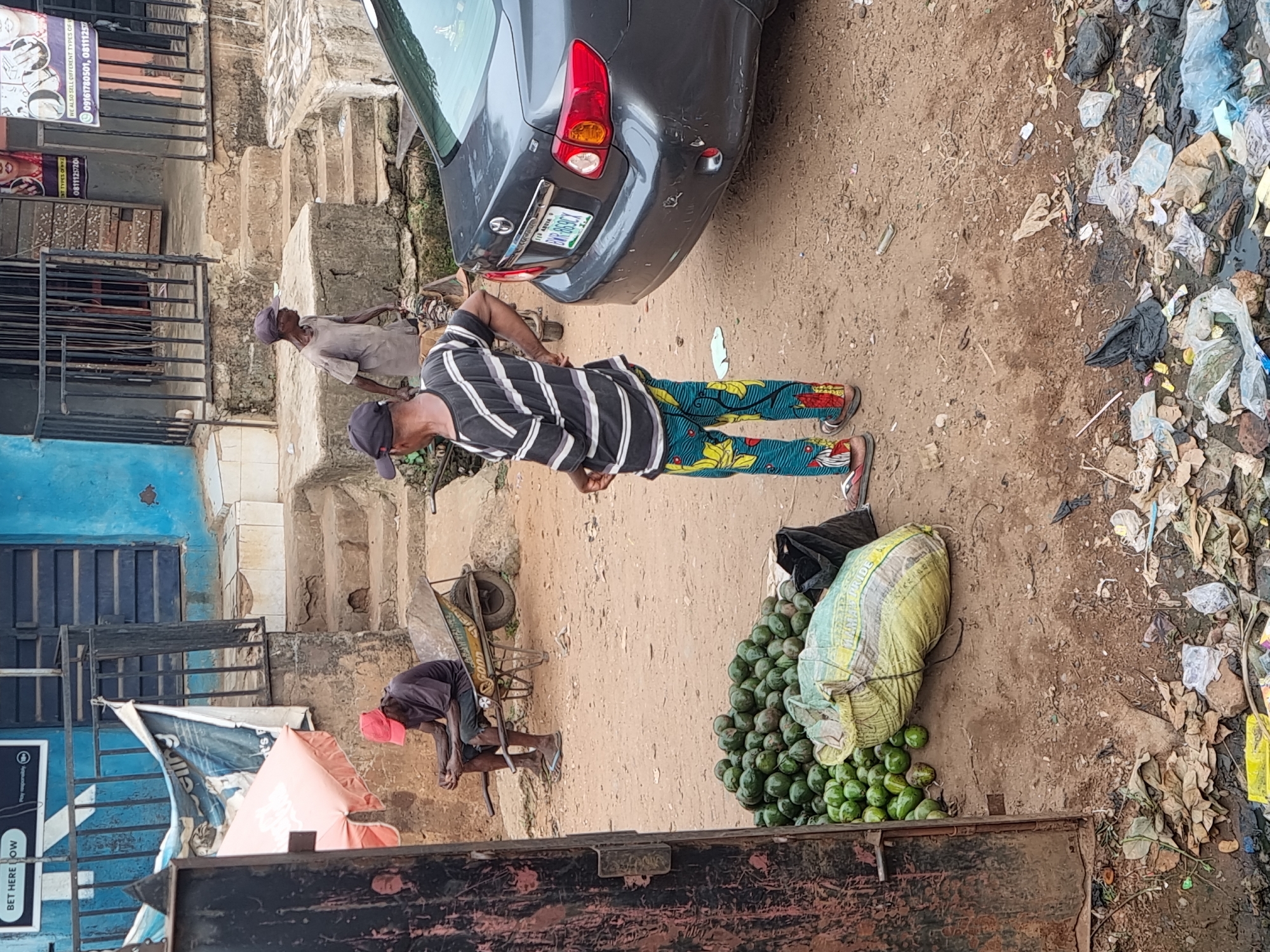 Daily street life documented in Fegge, Nigeria