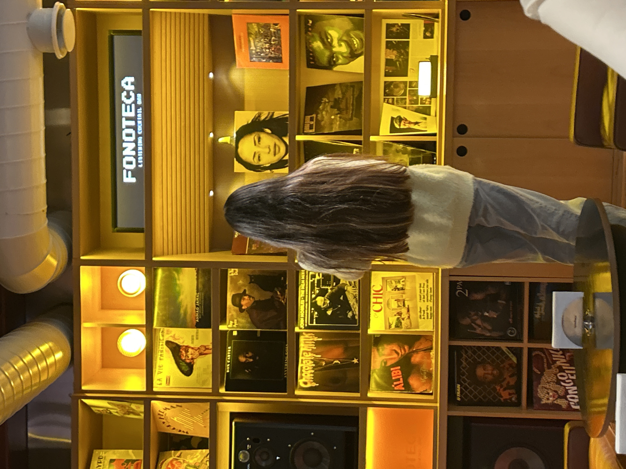 Vinyl record bar documented by witnesses in Yerevan