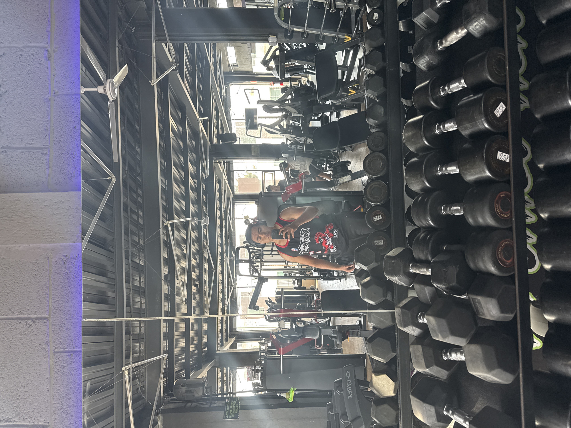 Gym session documented in Puebla fitness center