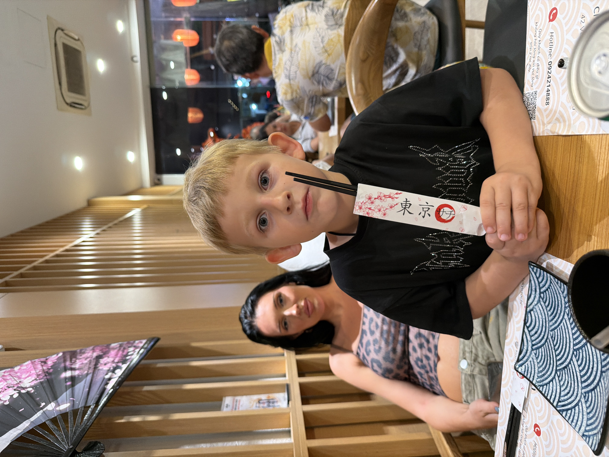 Chopsticks in hand at a Nha Trang restaurant