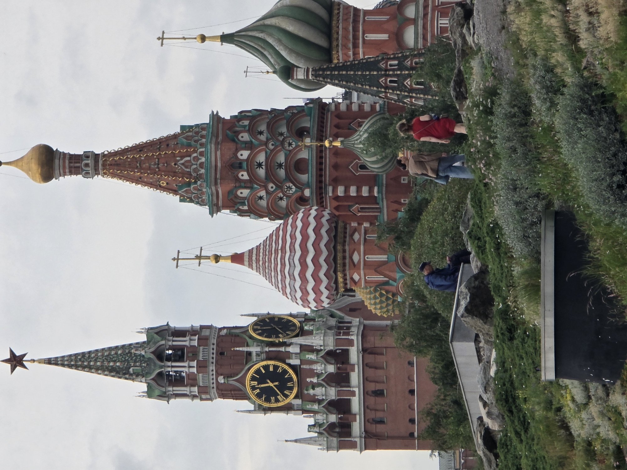 Multiple angles on Moscow's Red Square and surrounding landmarks