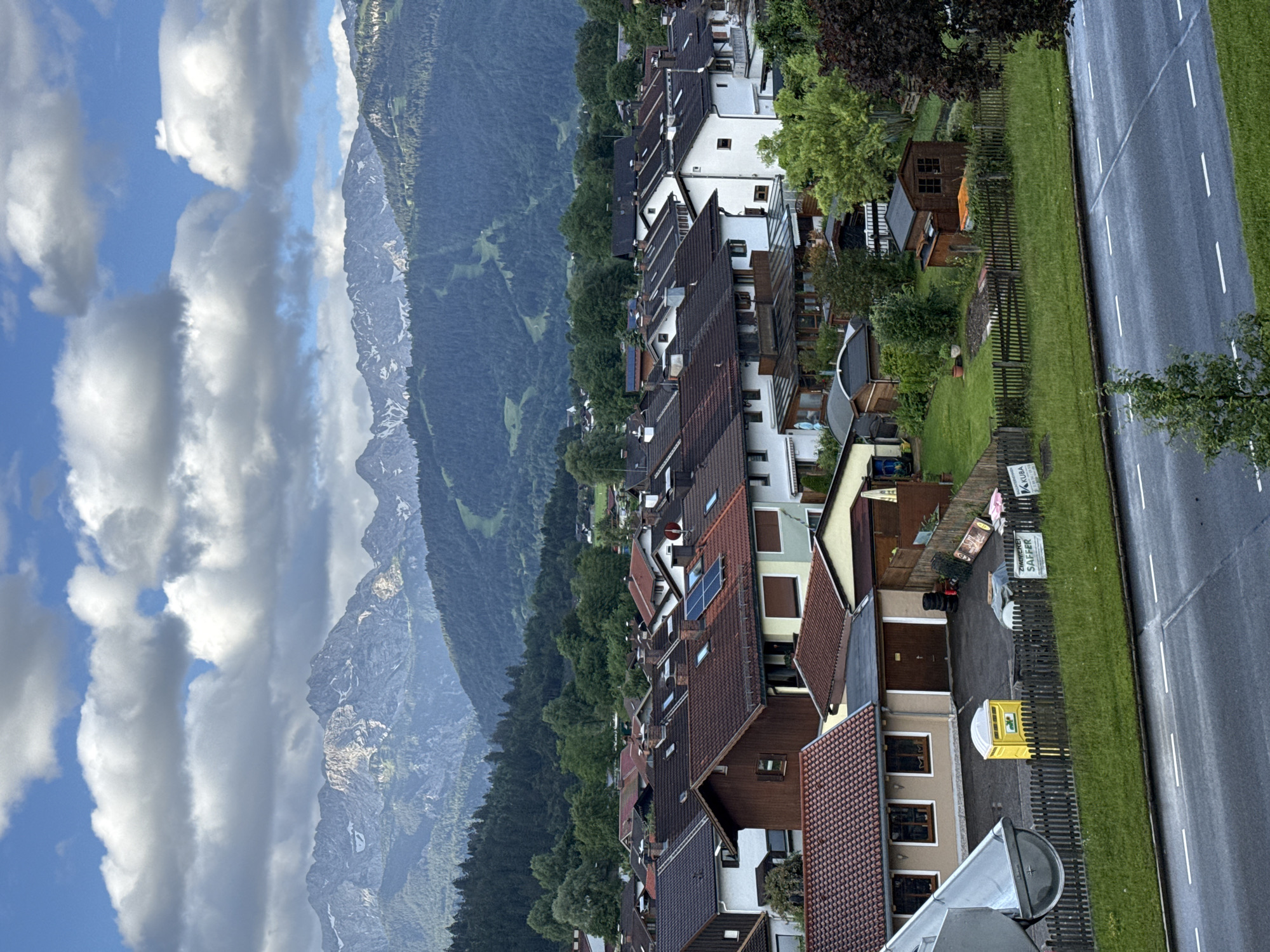 Morning balcony views captured across Garmisch-Partenkirchen residential area