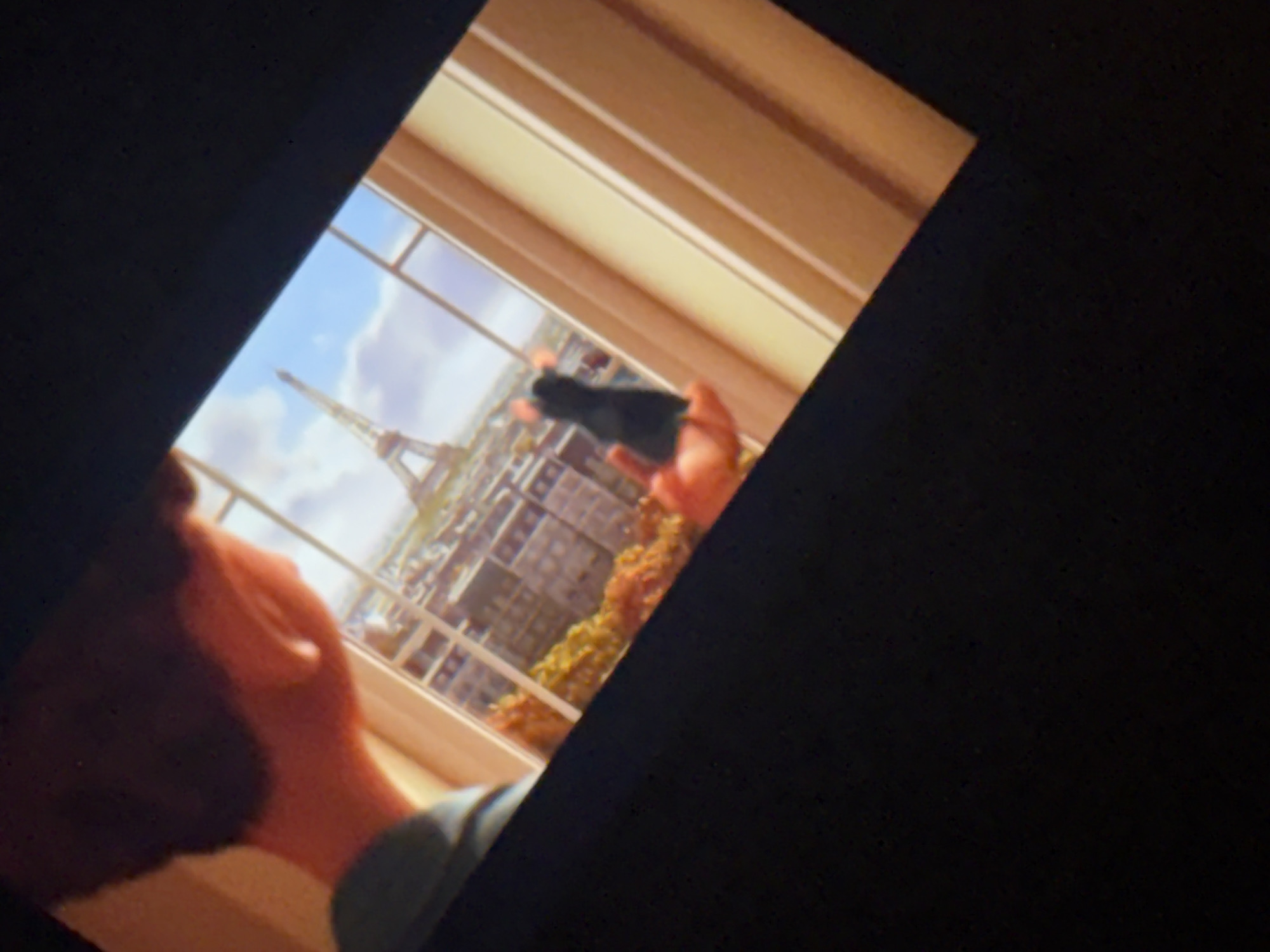 Resident watches Pixar's Ratatouille in Bulgarian town