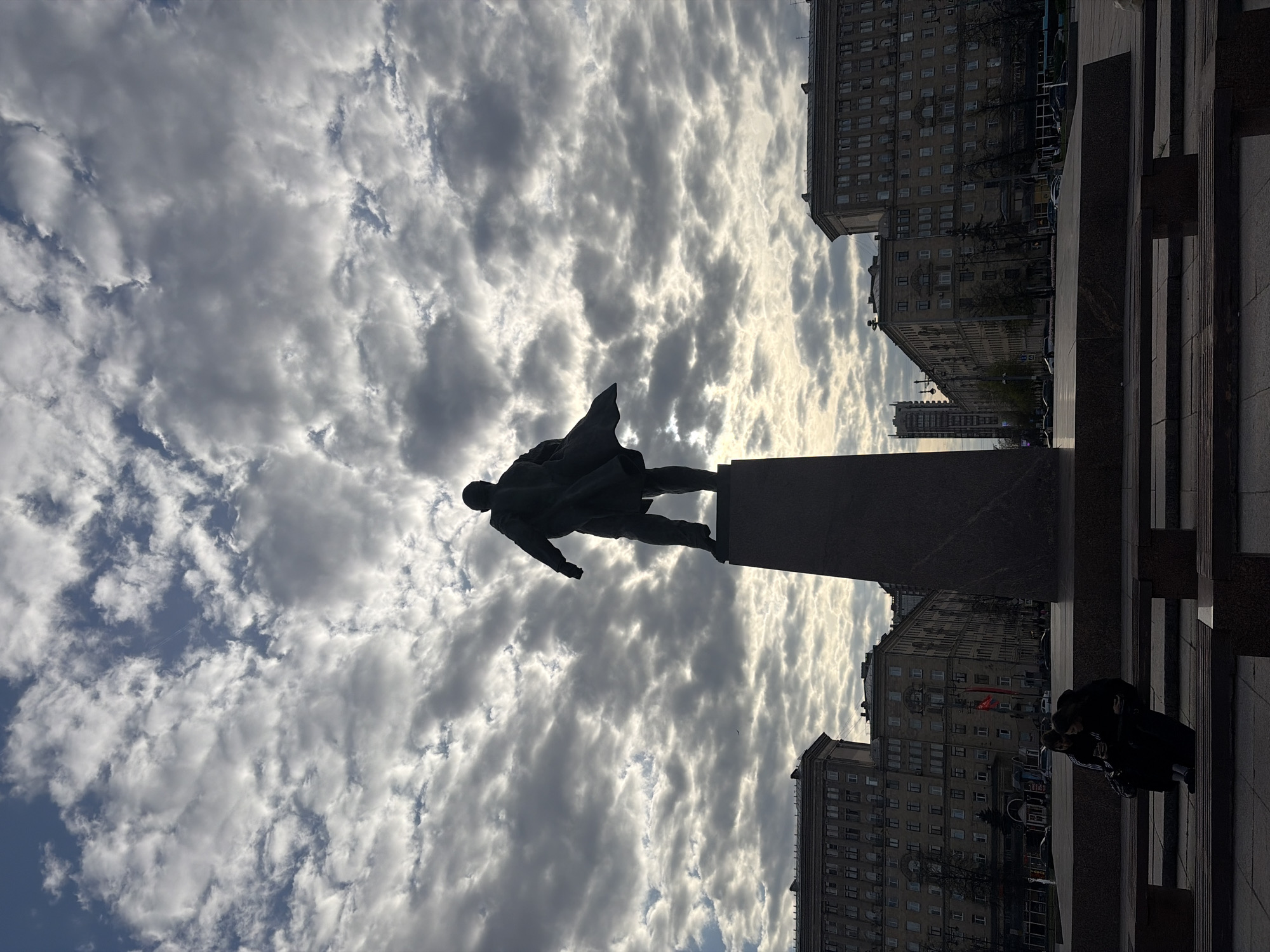 Routine activity documented at Lenin Square fountains, Saint Petersburg
