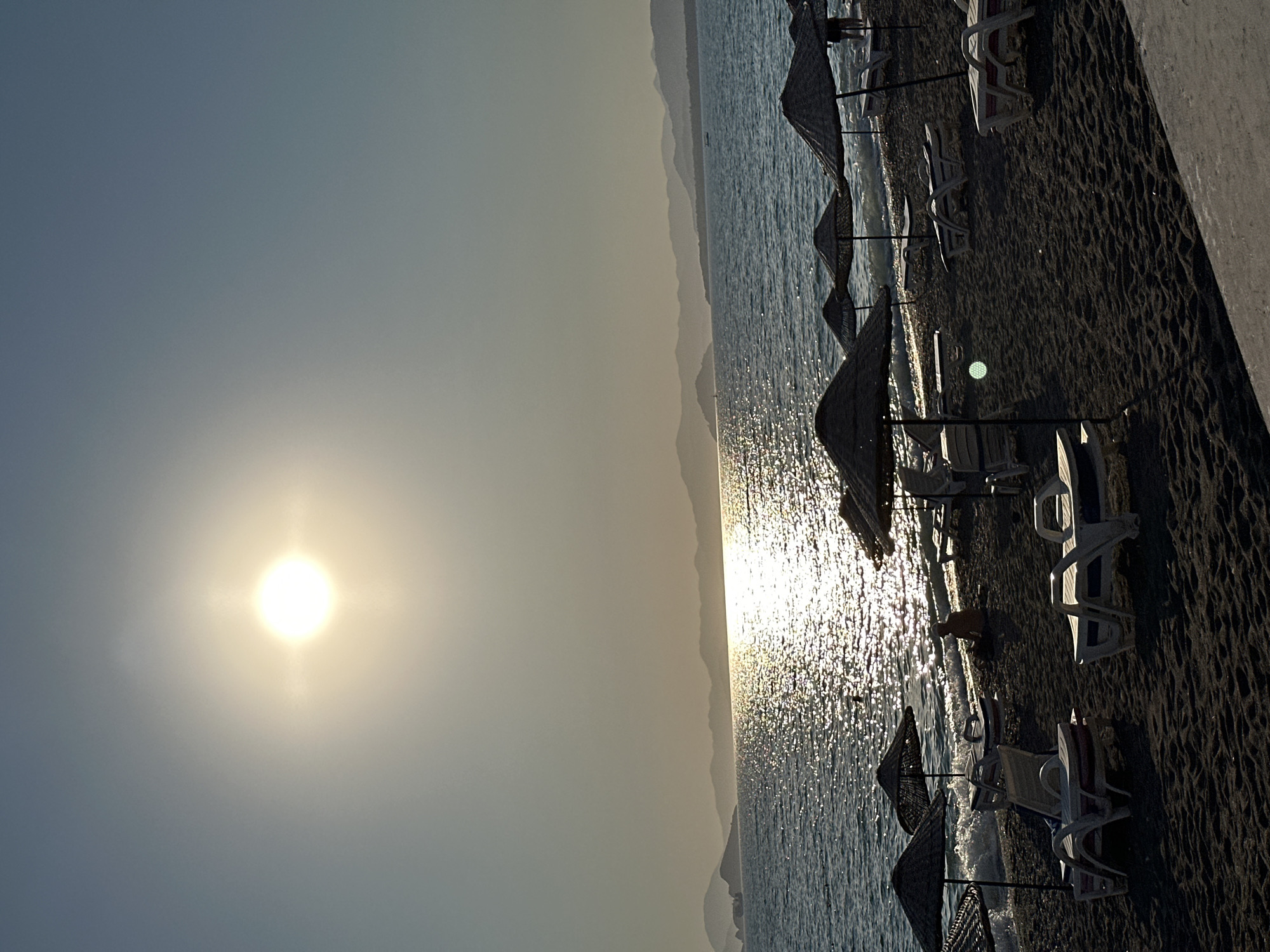 Fethiye beach and promenade on a quiet summer afternoon