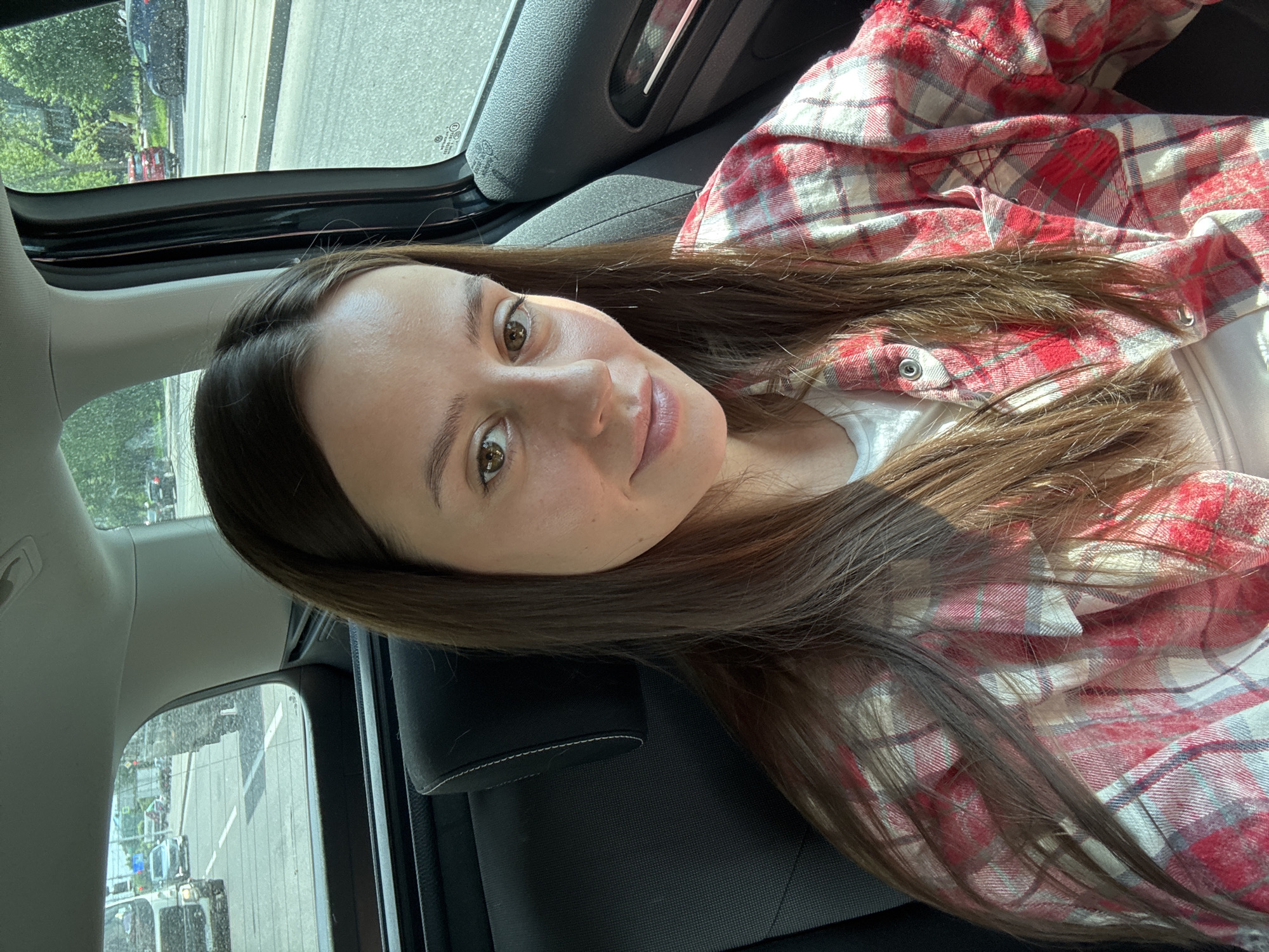 Car ride through Krasnoyarsk, Russia