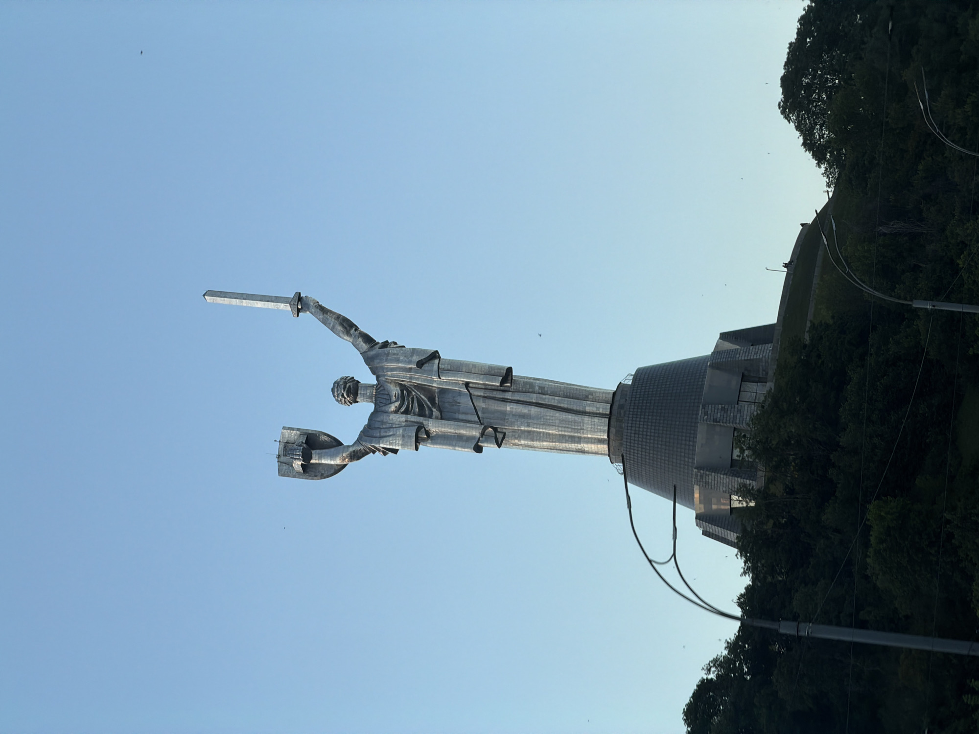 Kyiv's Motherland Monument from multiple angles