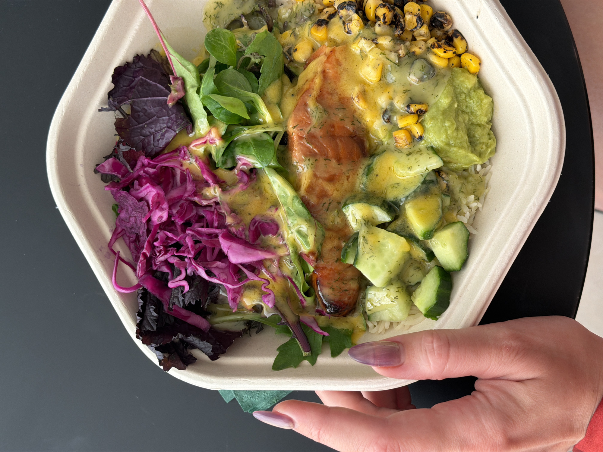 Ordinary moments captured across Athens: takeout lunch, bathroom selfie