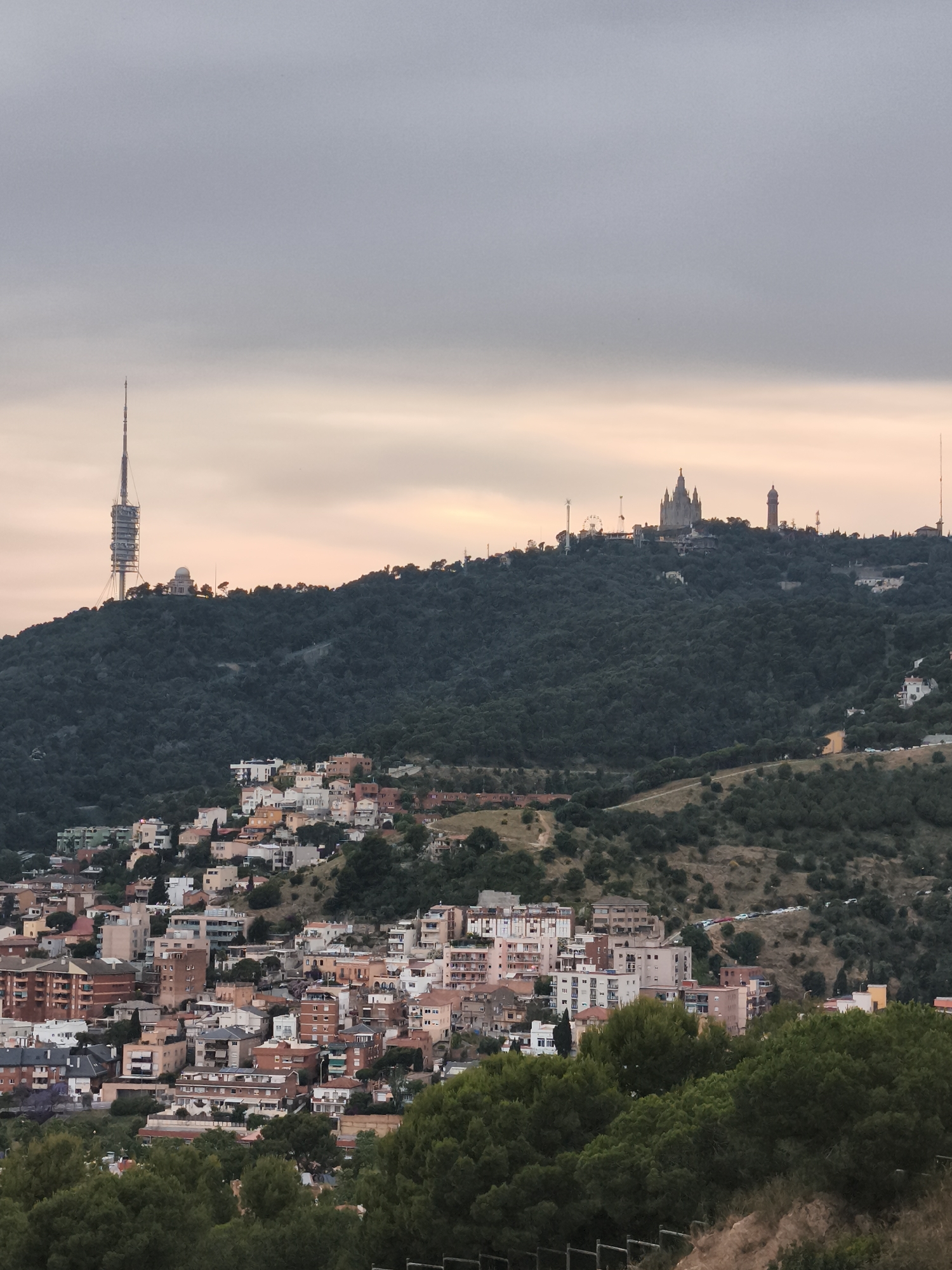 Panoramic views of Barcelona captured from hillside vantage points