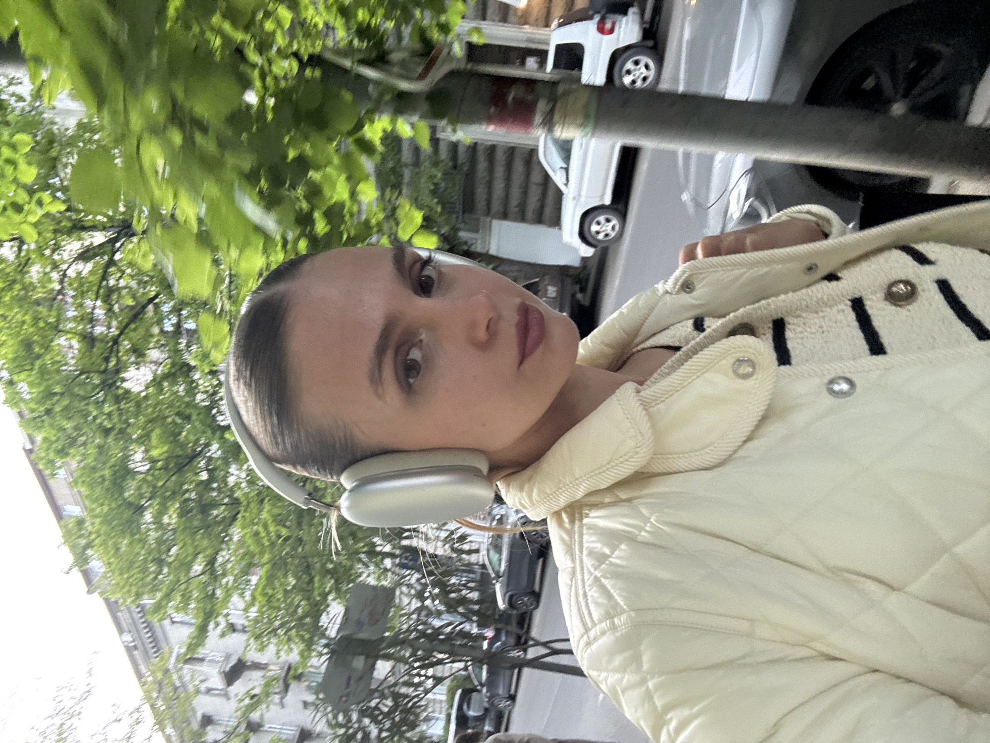 Young woman photographed on Tbilisi street
