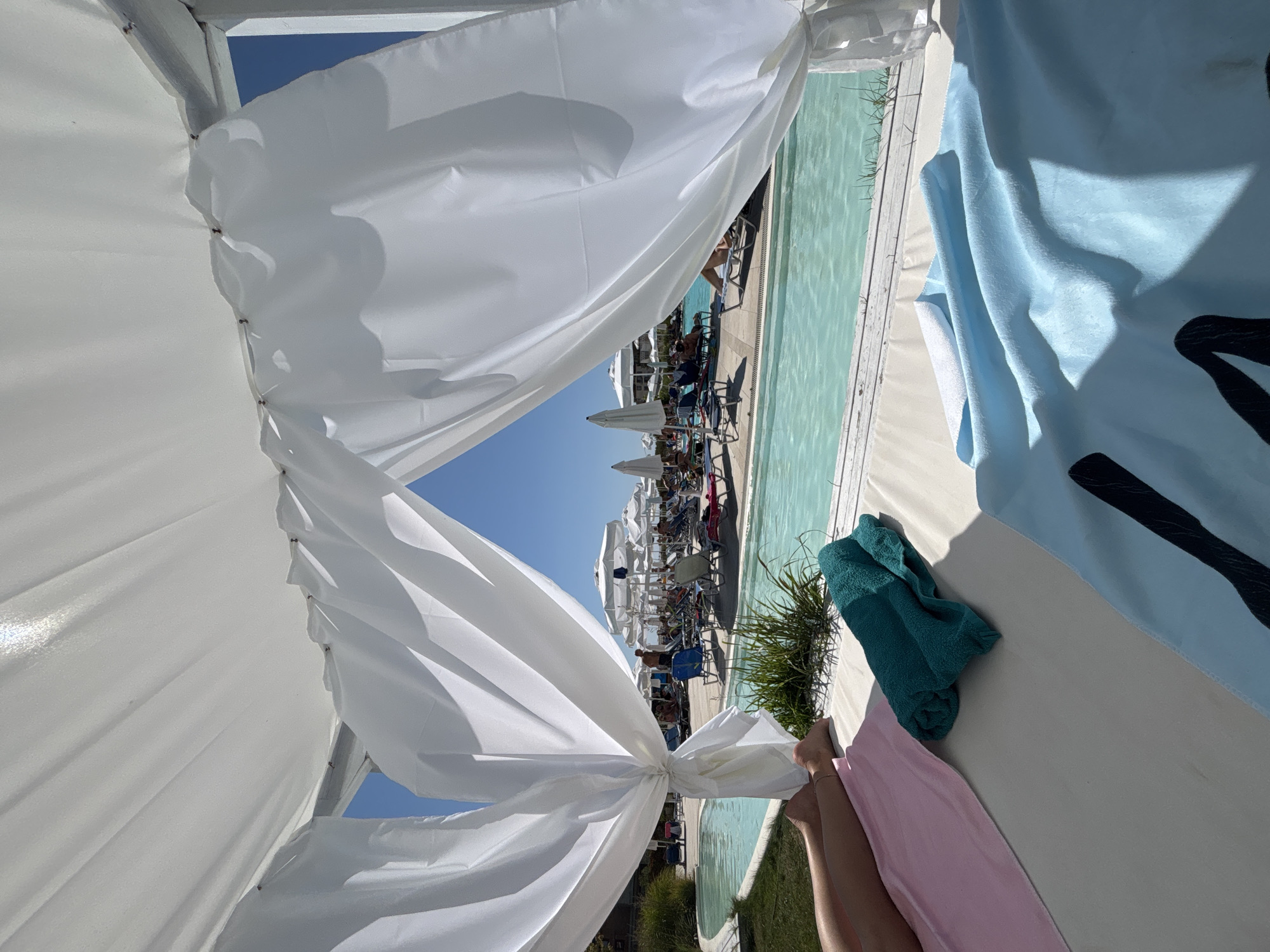 Poolside resort morning at a Byala, Bulgaria hotel