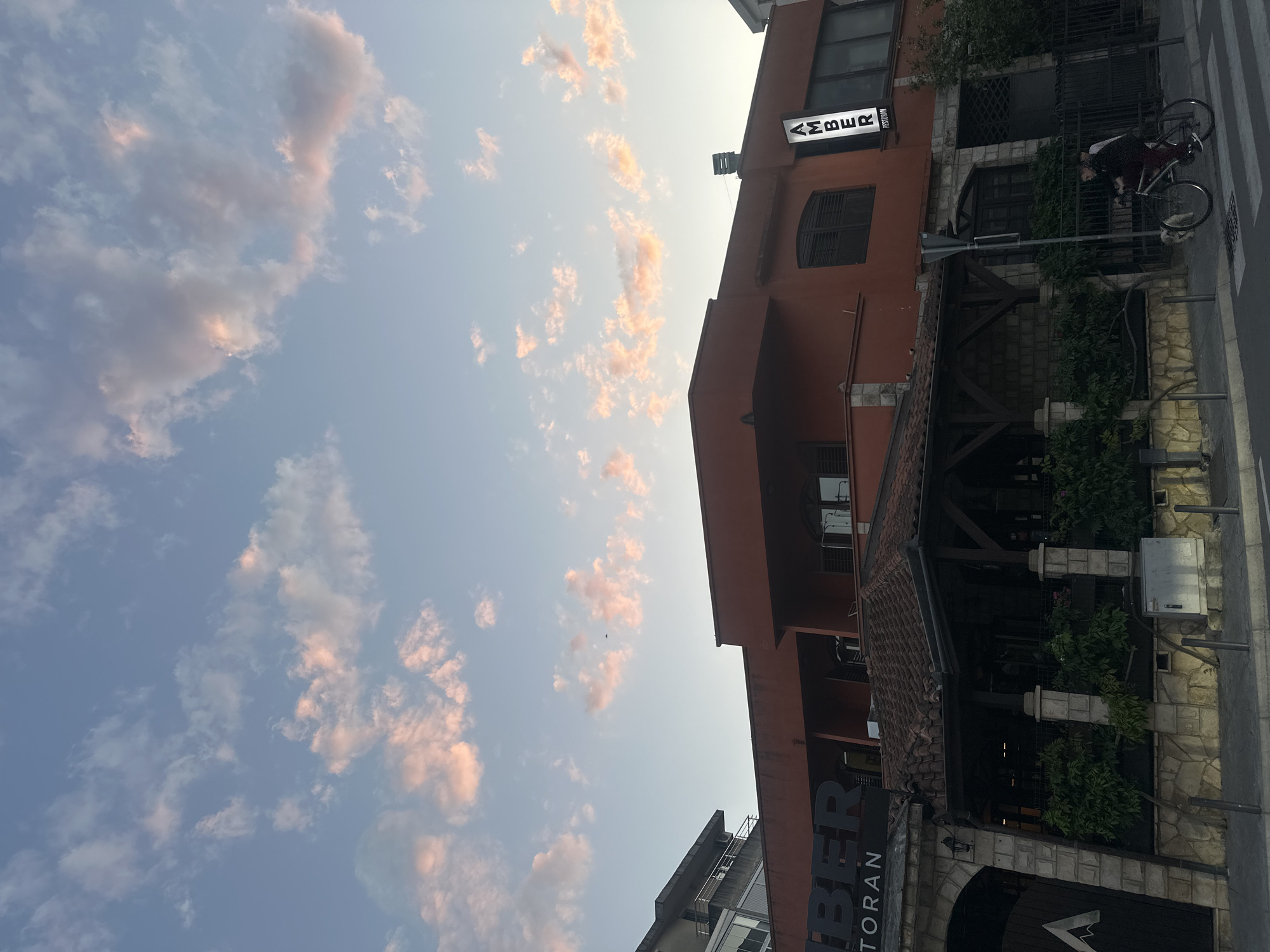 Evening building views documented across Budva, Montenegro