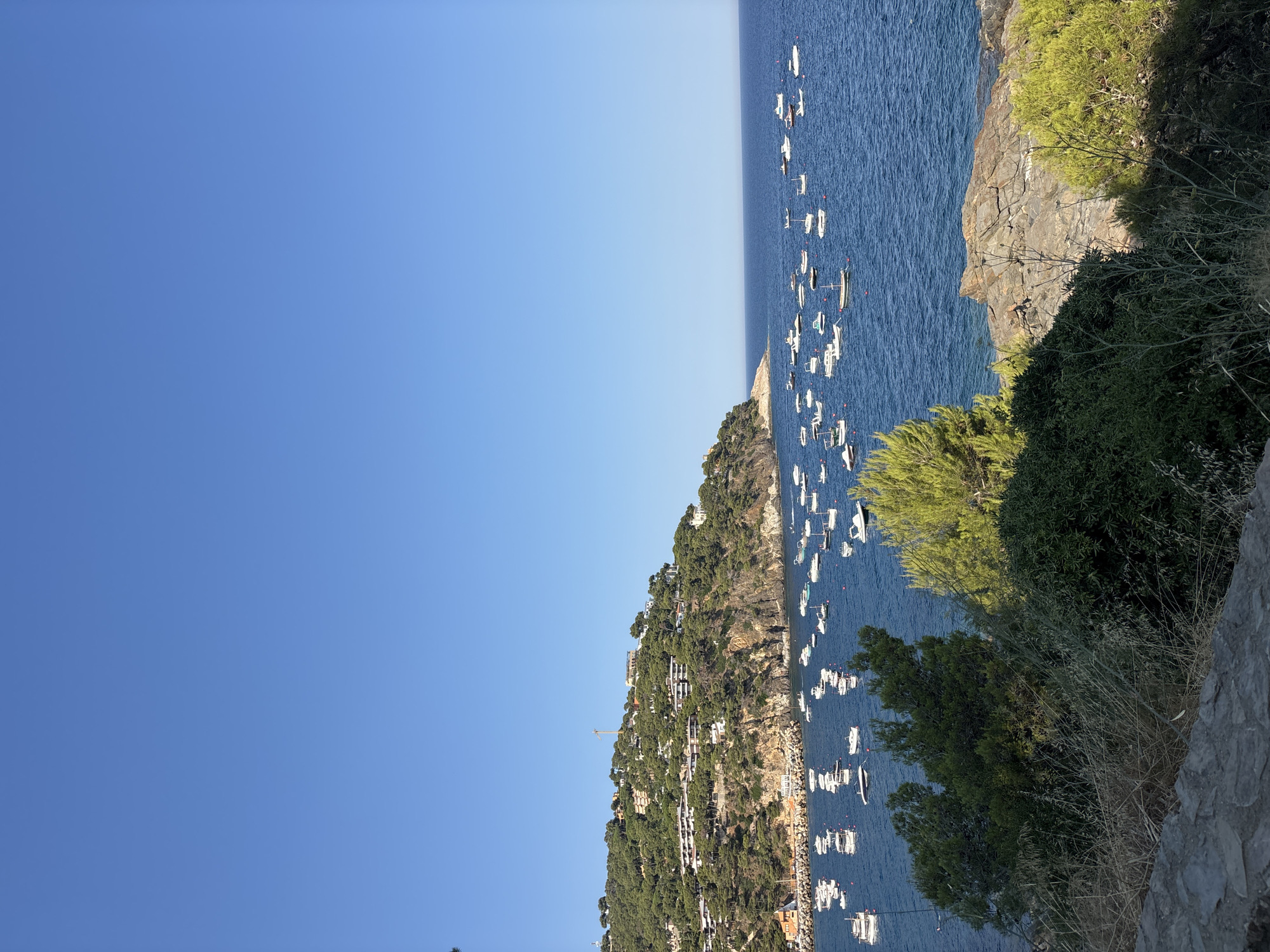 Llafranc coastline and village from the hilltop paths