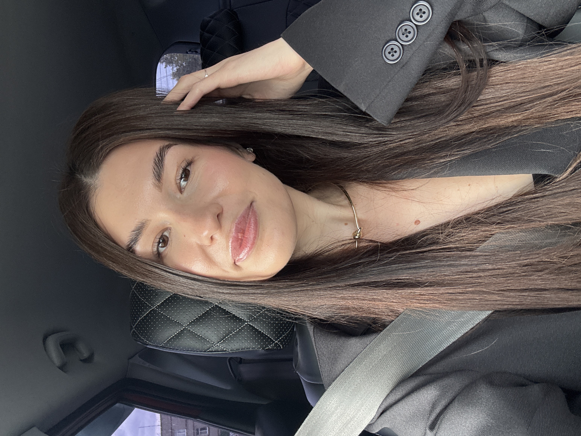 Car selfies captured in Chaikovsky Russia morning commute