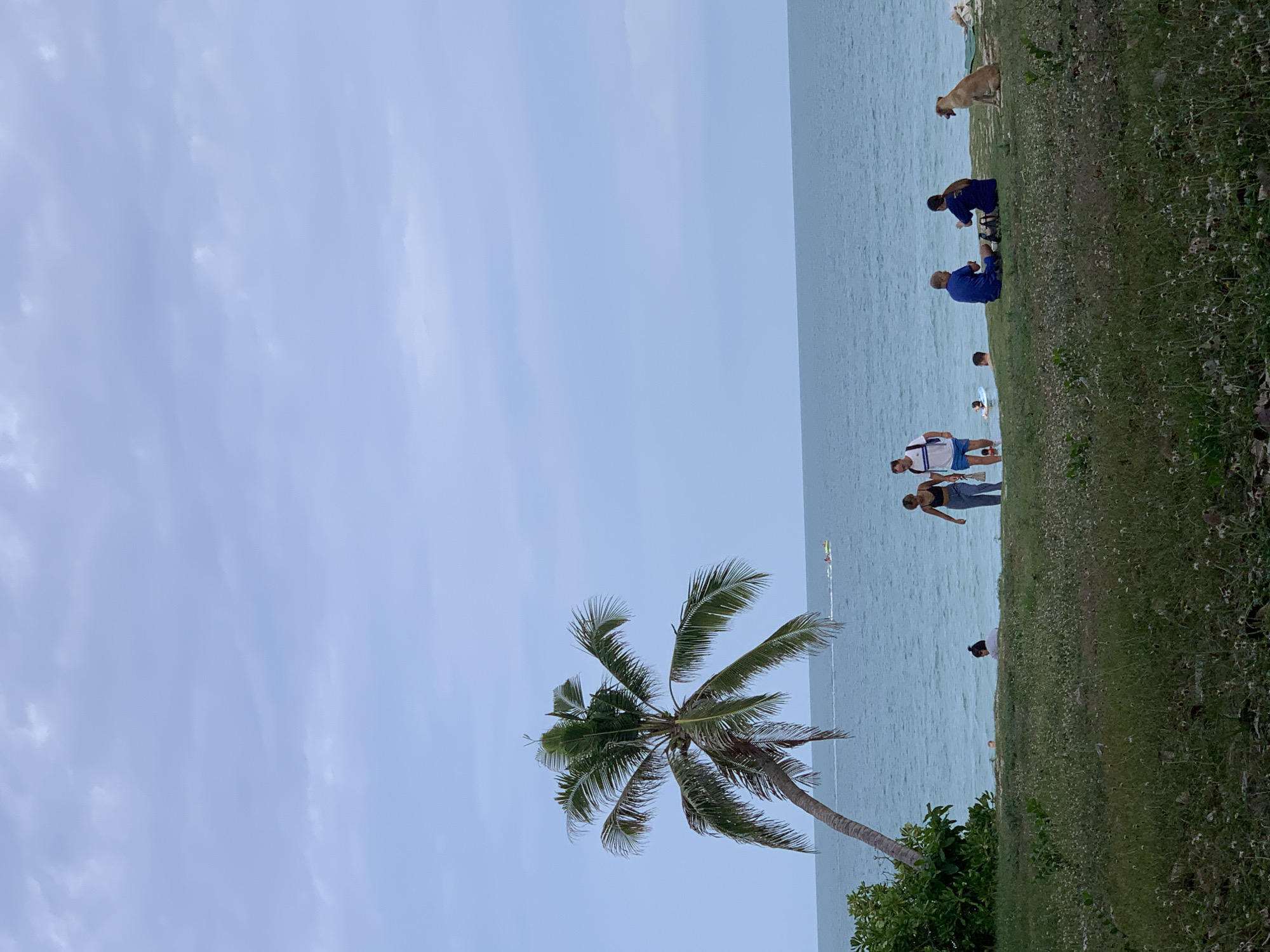 Lazy morning on a cloudy Ko Samui beach