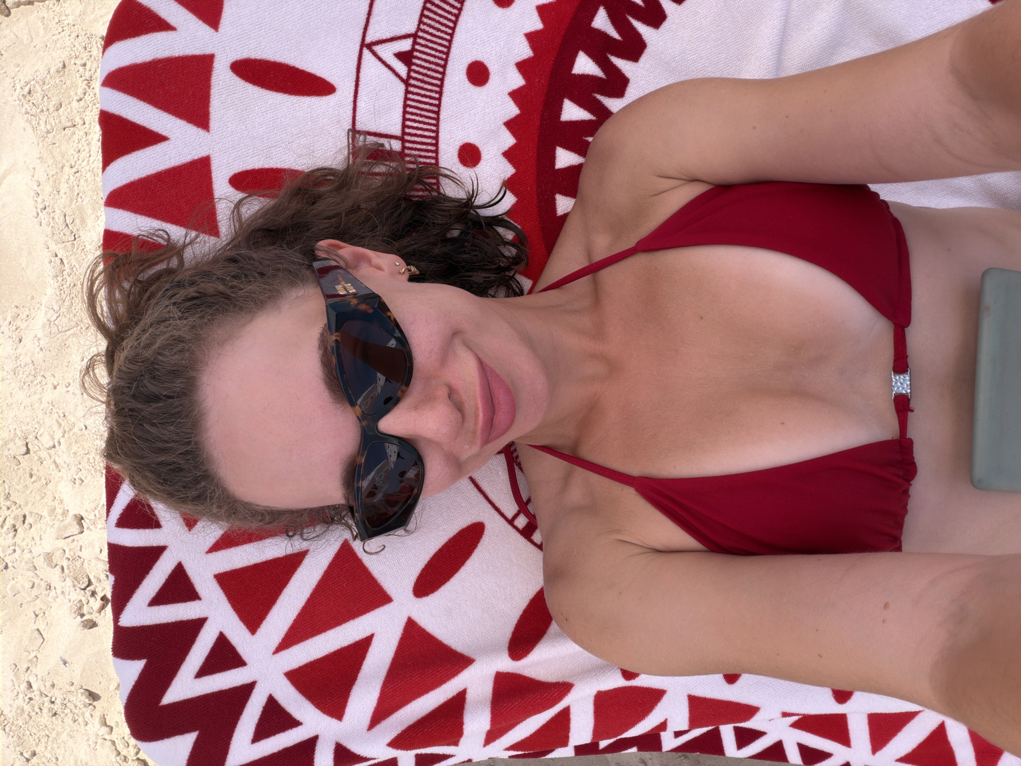 Lazy summer morning on a Tel Aviv beach