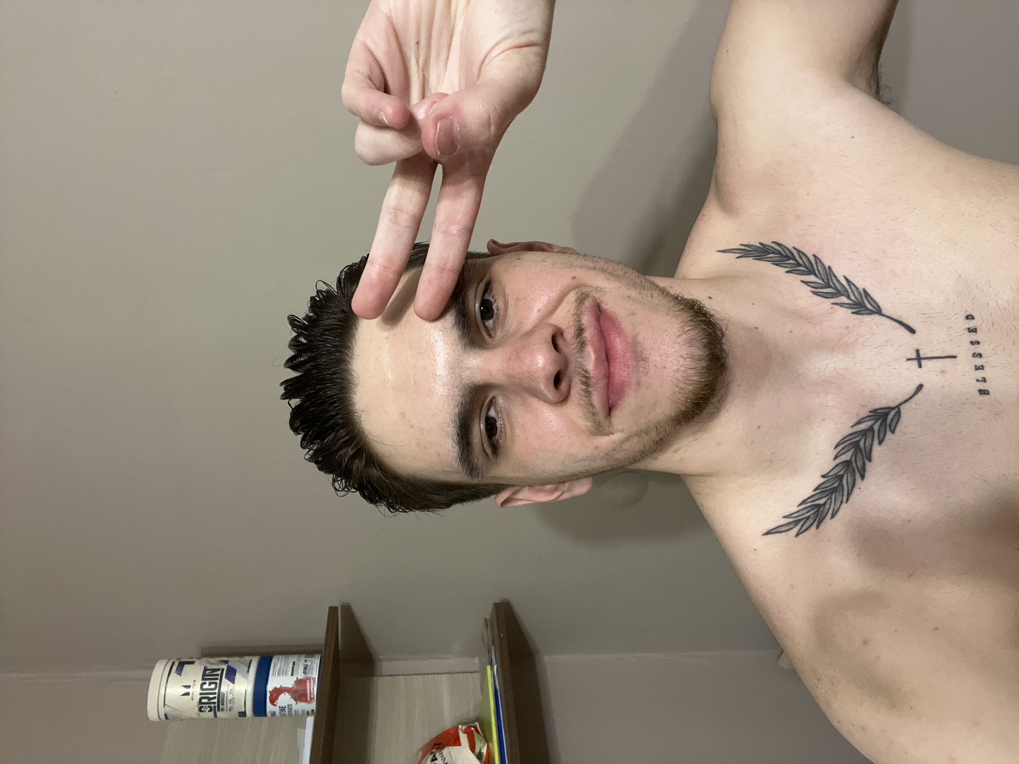 Evening selfie session captured in Sofia apartment