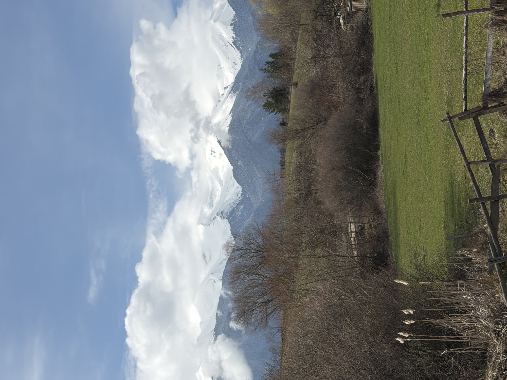 Spring mountain landscape views captured in Razlog Bulgaria