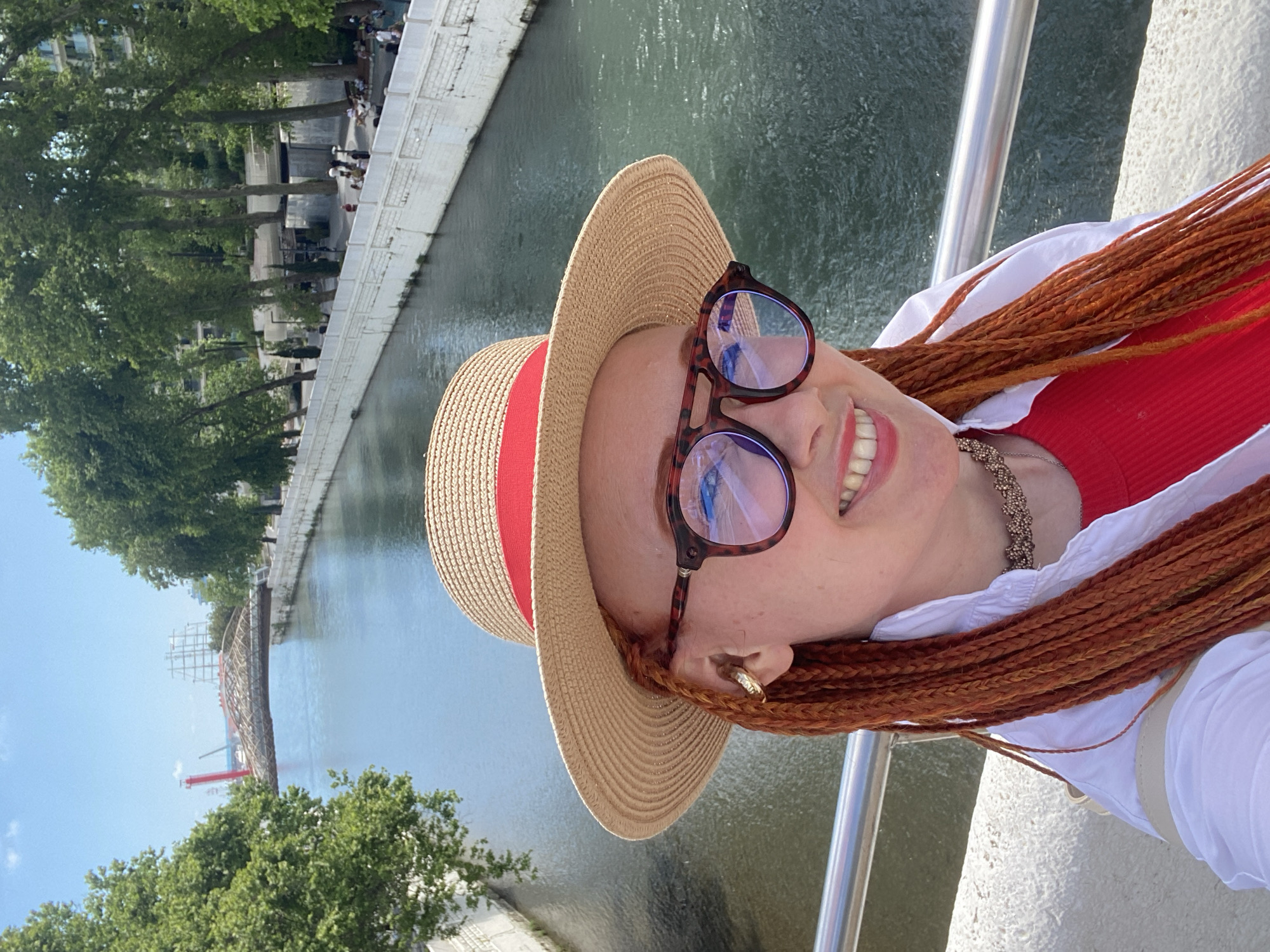 Tourists document sunny June day sightseeing in central Sochi