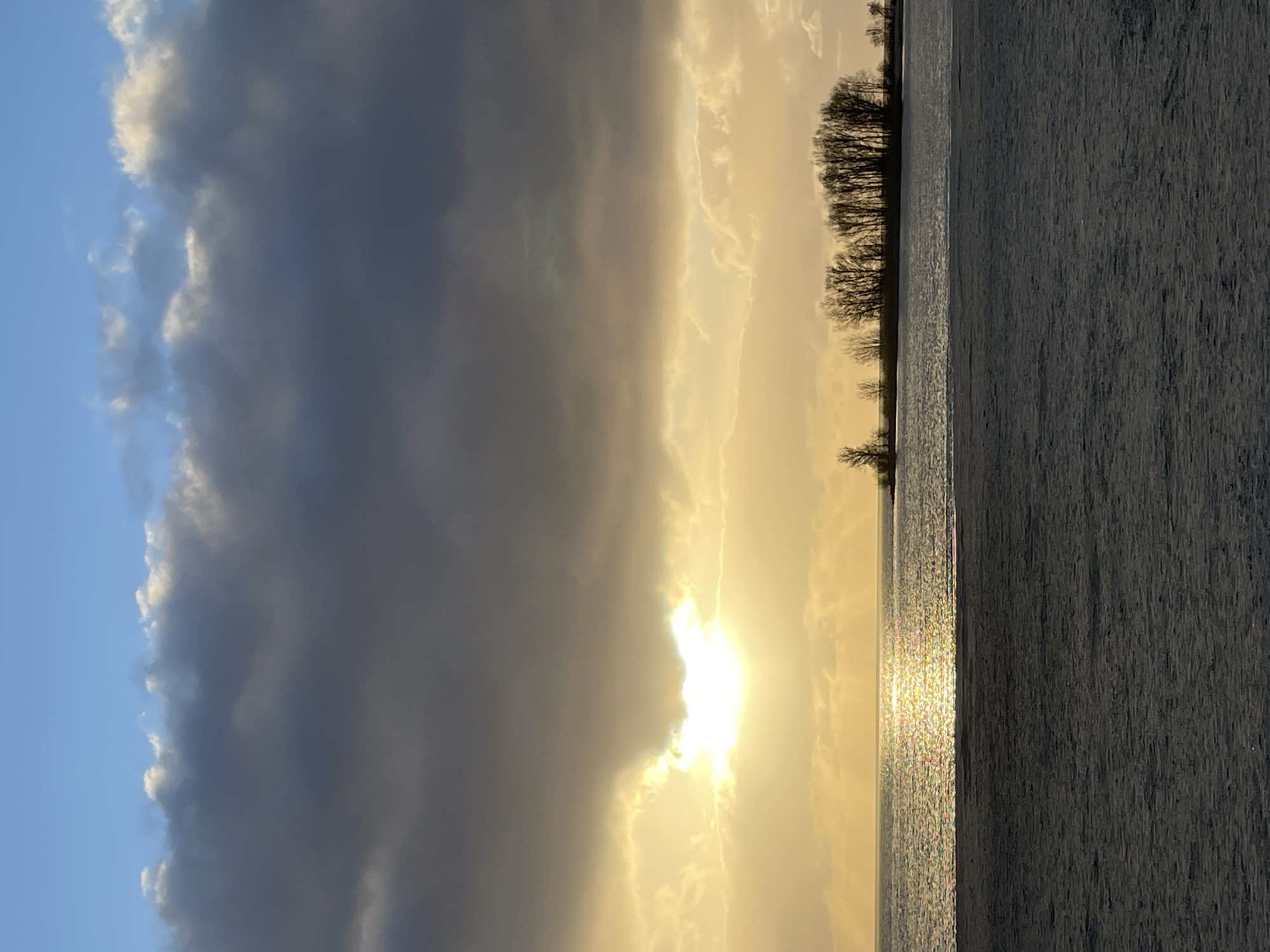 Sunset waterfront scene captured in Makkum, Netherlands