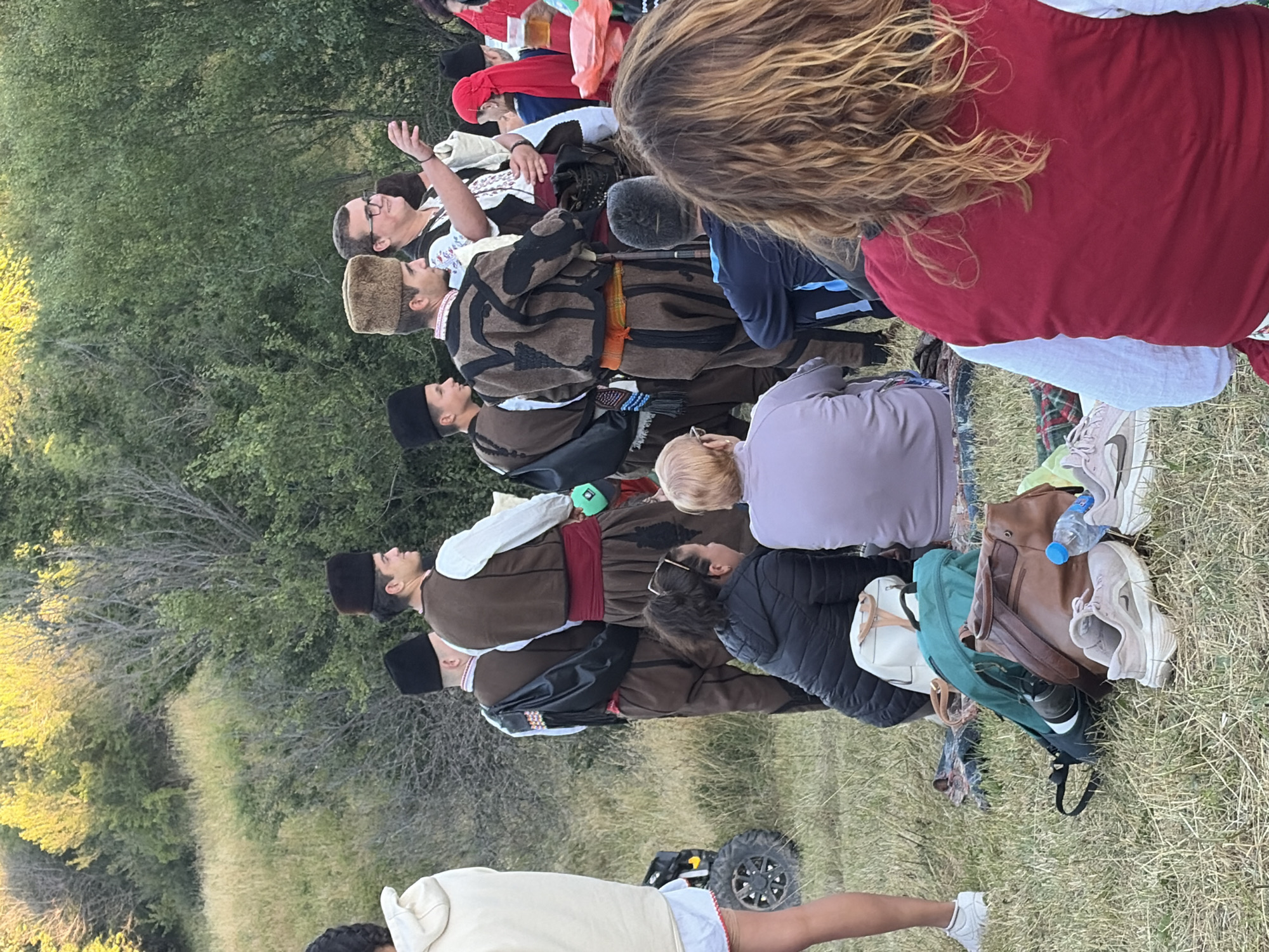 Traditional folk festival on a hillside in Magardjitsa, Bulgaria