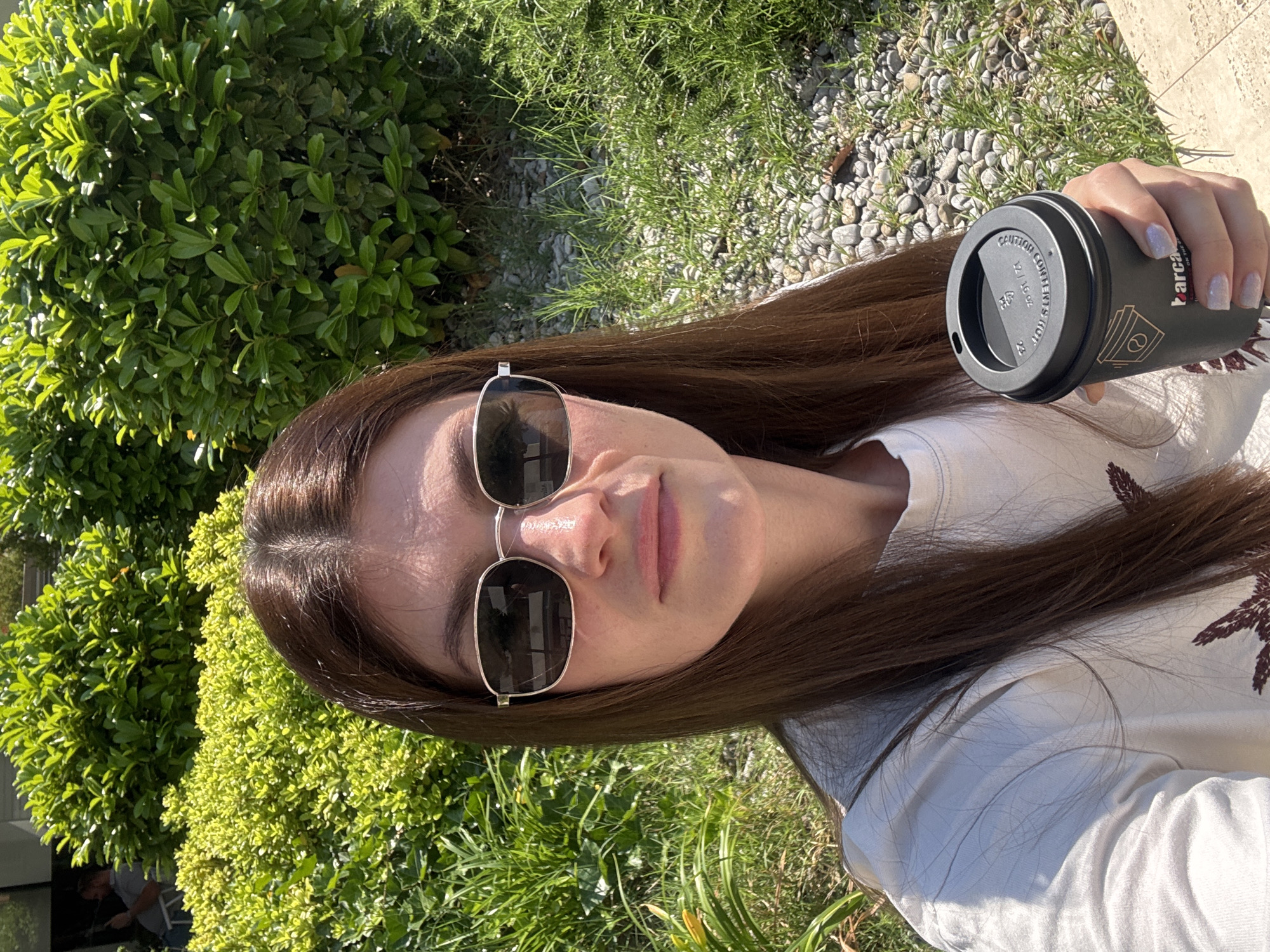 Woman photographed wearing sunglasses in Podgorica eyewear moment
