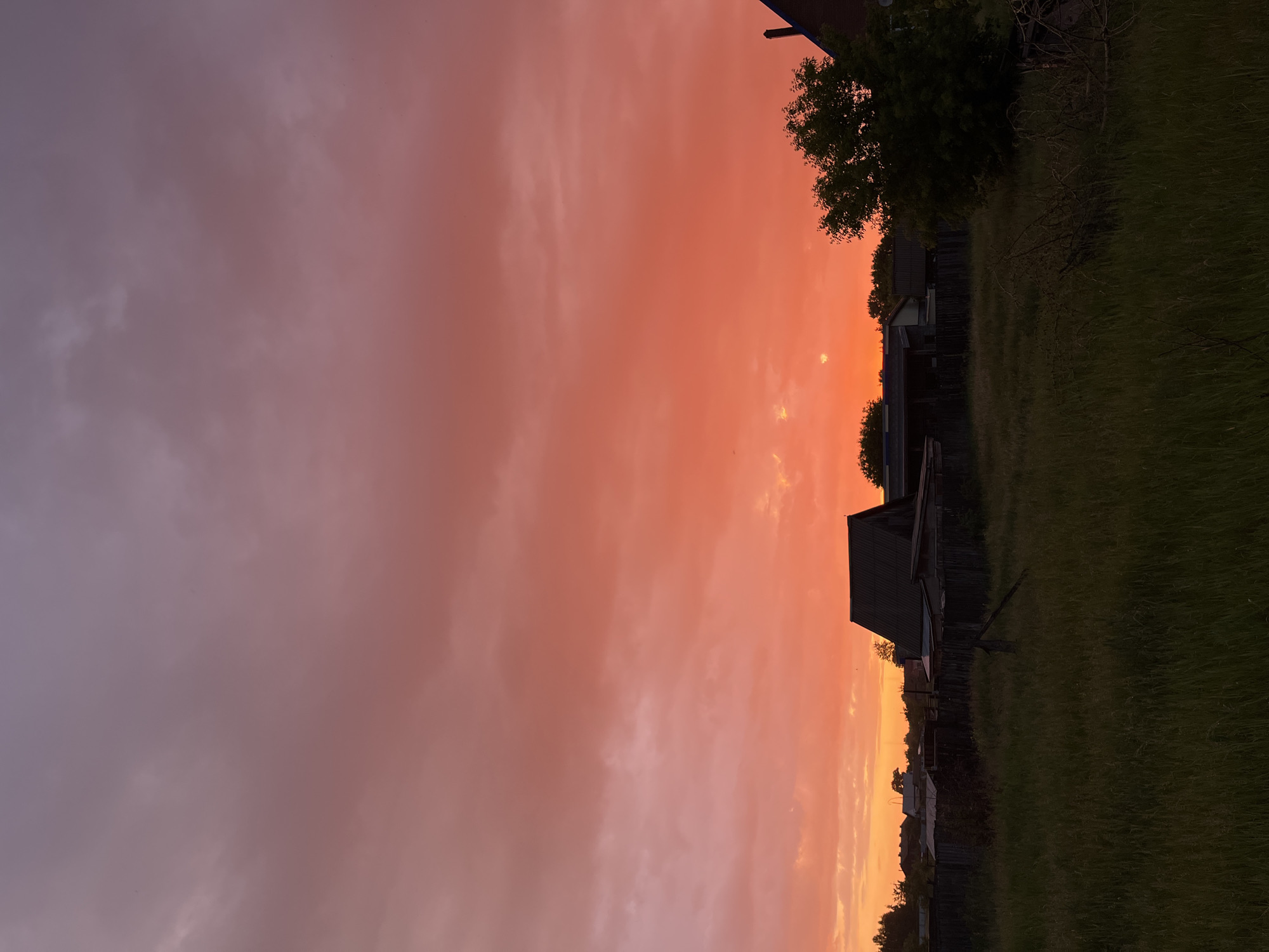 Rural sunset documented in Novocheremshansk, Russia over 23 minutes