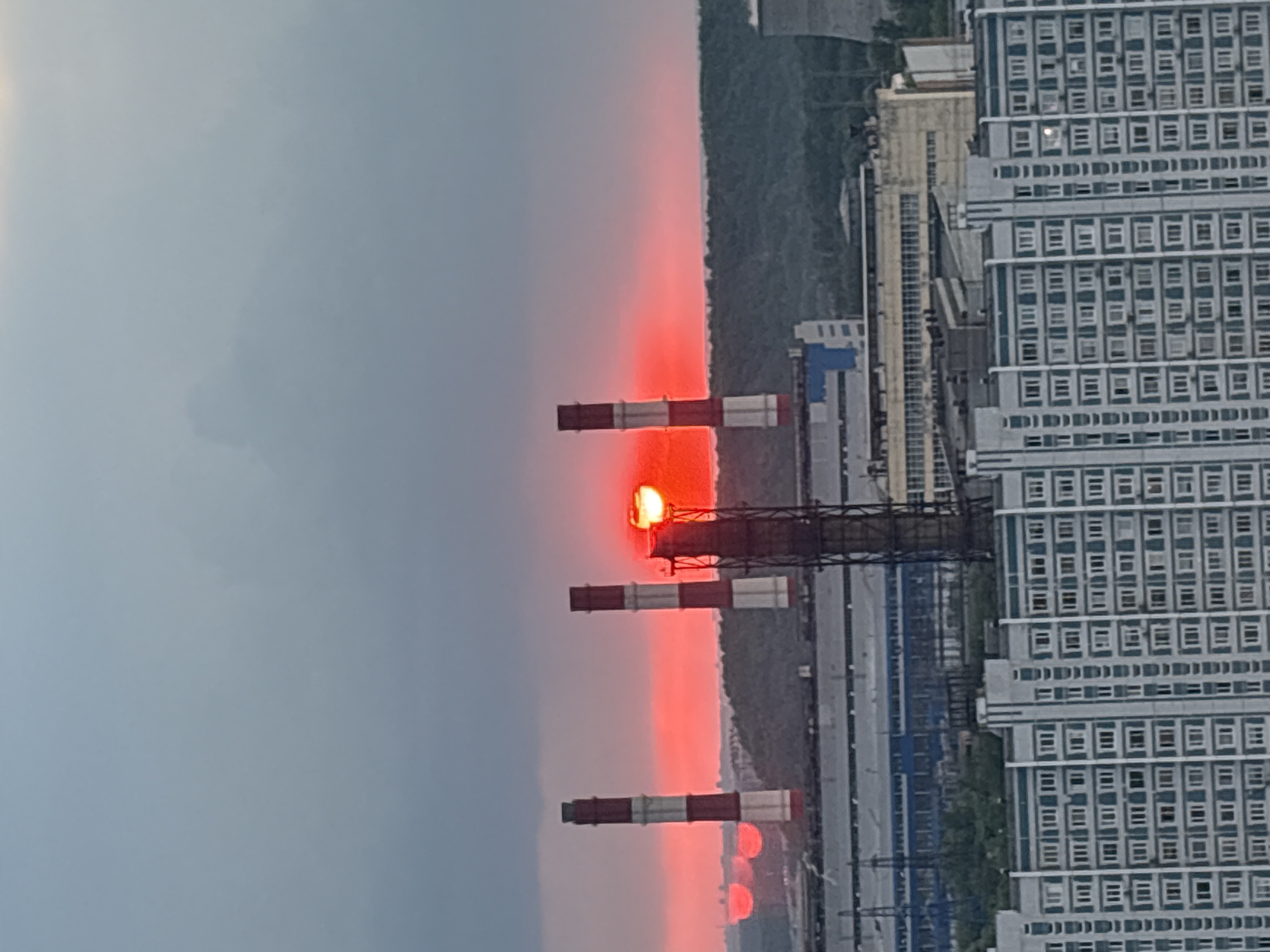 Urban sunset and domestic moments captured across city