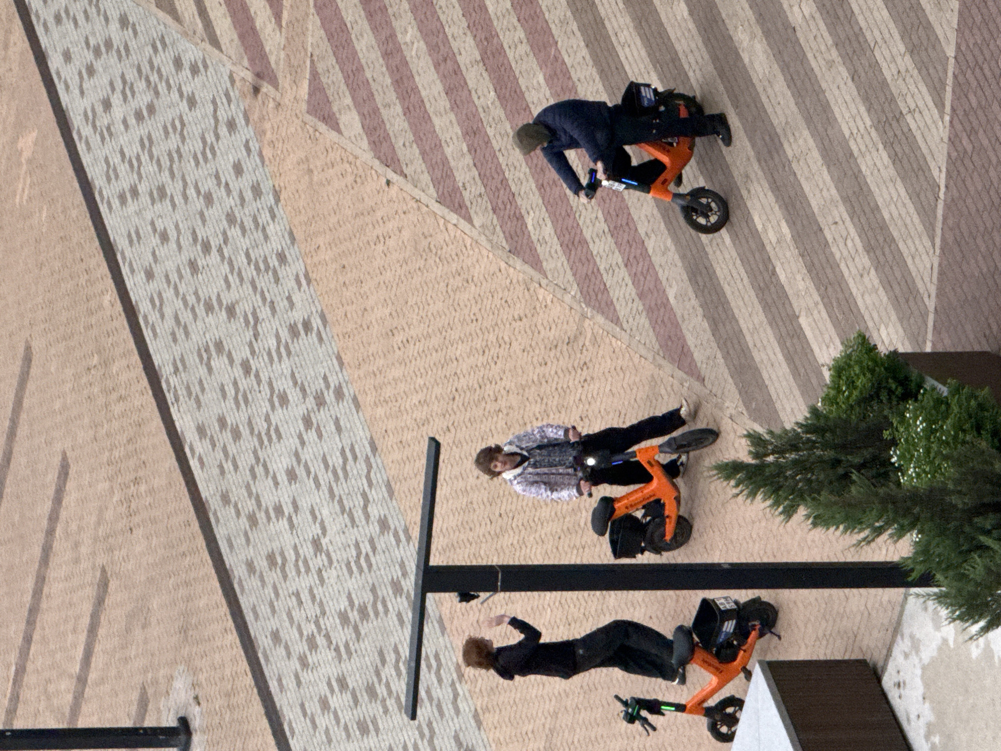 Everyday moments captured across Khimki including scooters and selfies