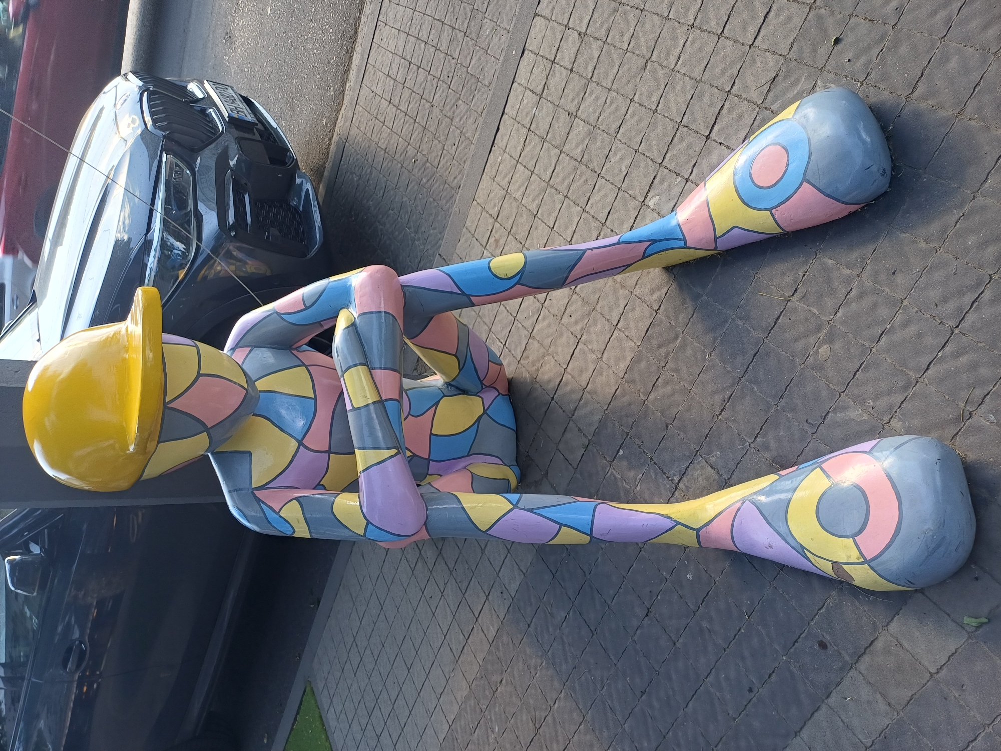Afternoon exploring Odesa streets and bold abstract sculptures