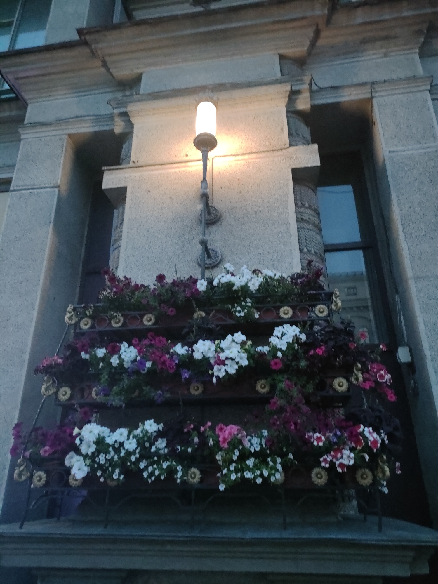 Minsk interiors and streets on a cloudy July evening
