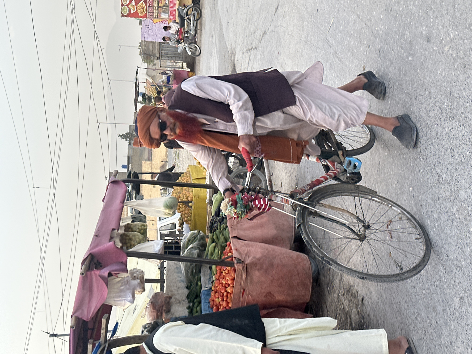 Busy street life in a Quetta City marketplace