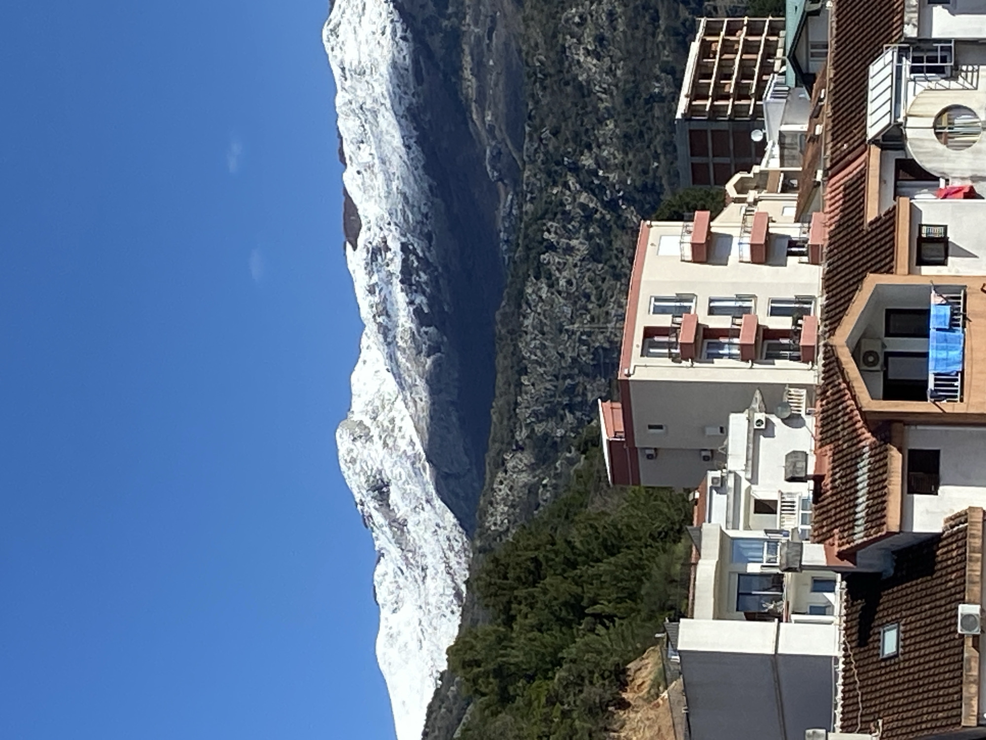 Elaborate breakfast documentation with mountain views in Budva, Montenegro