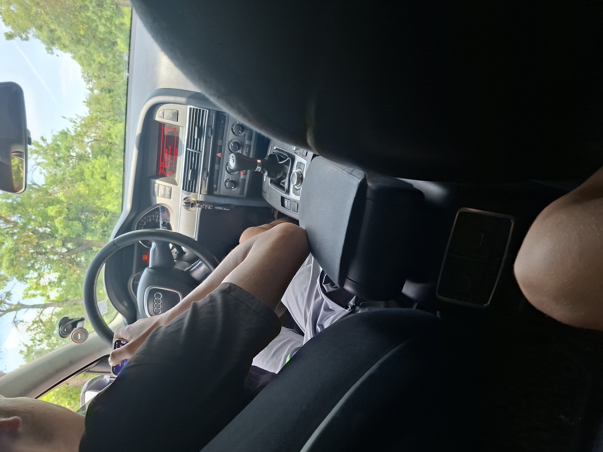 Interior view documented from Audi rear seat in Basarbovo