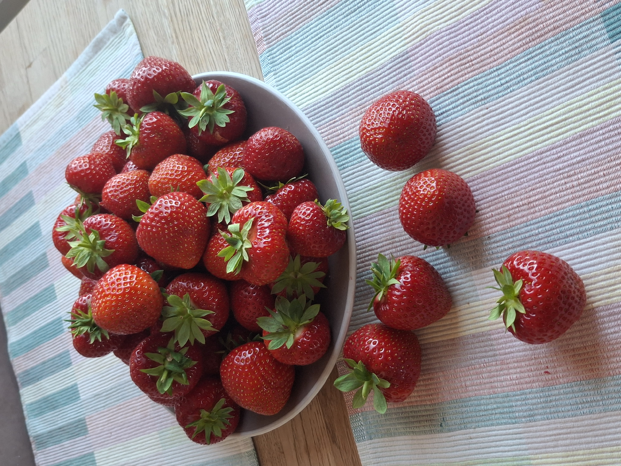 Summer herring lunch with strawberries and sweets in Åsgårdstrand