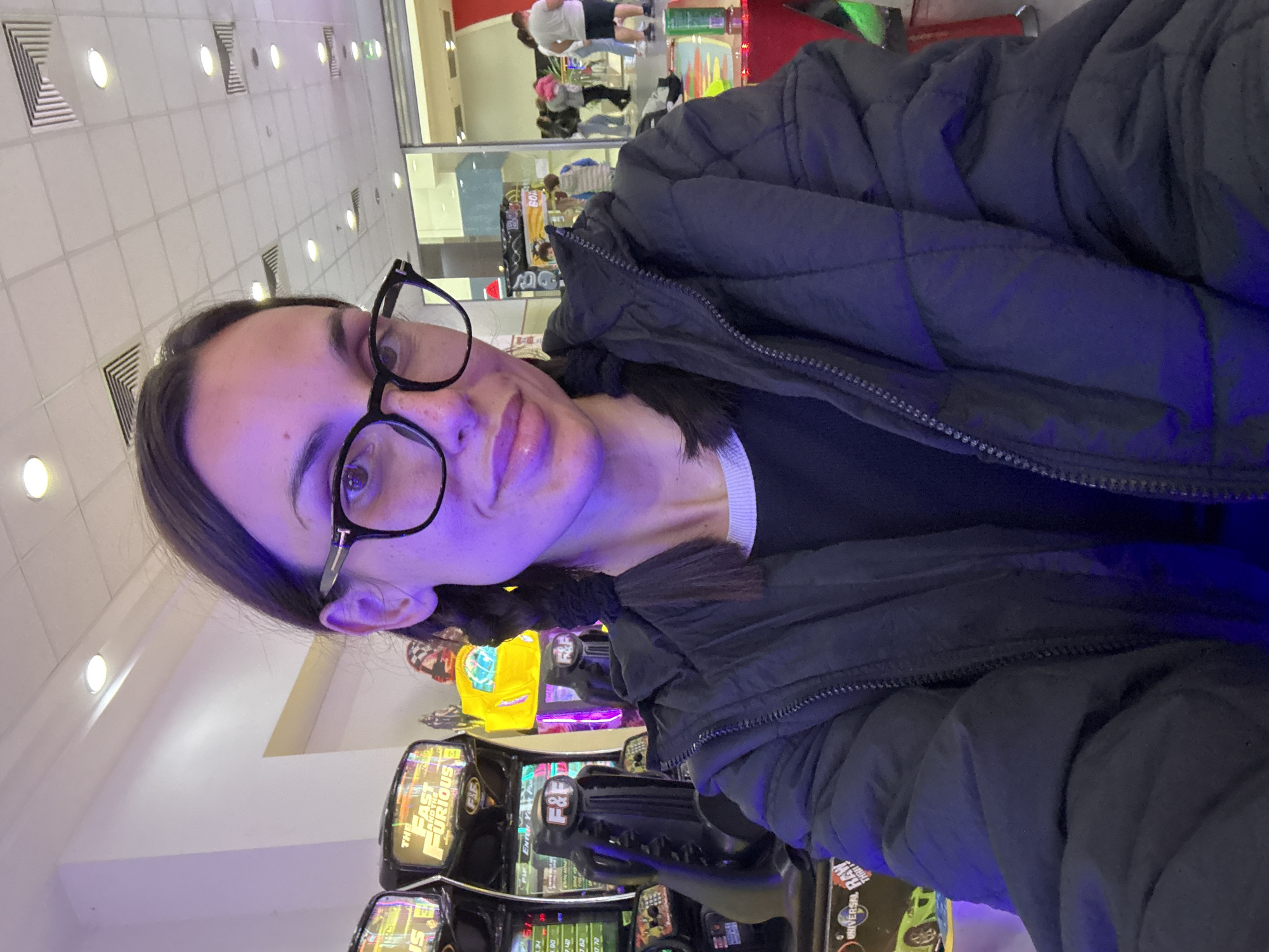 Person documents arcade visit in Pleven, Bulgaria