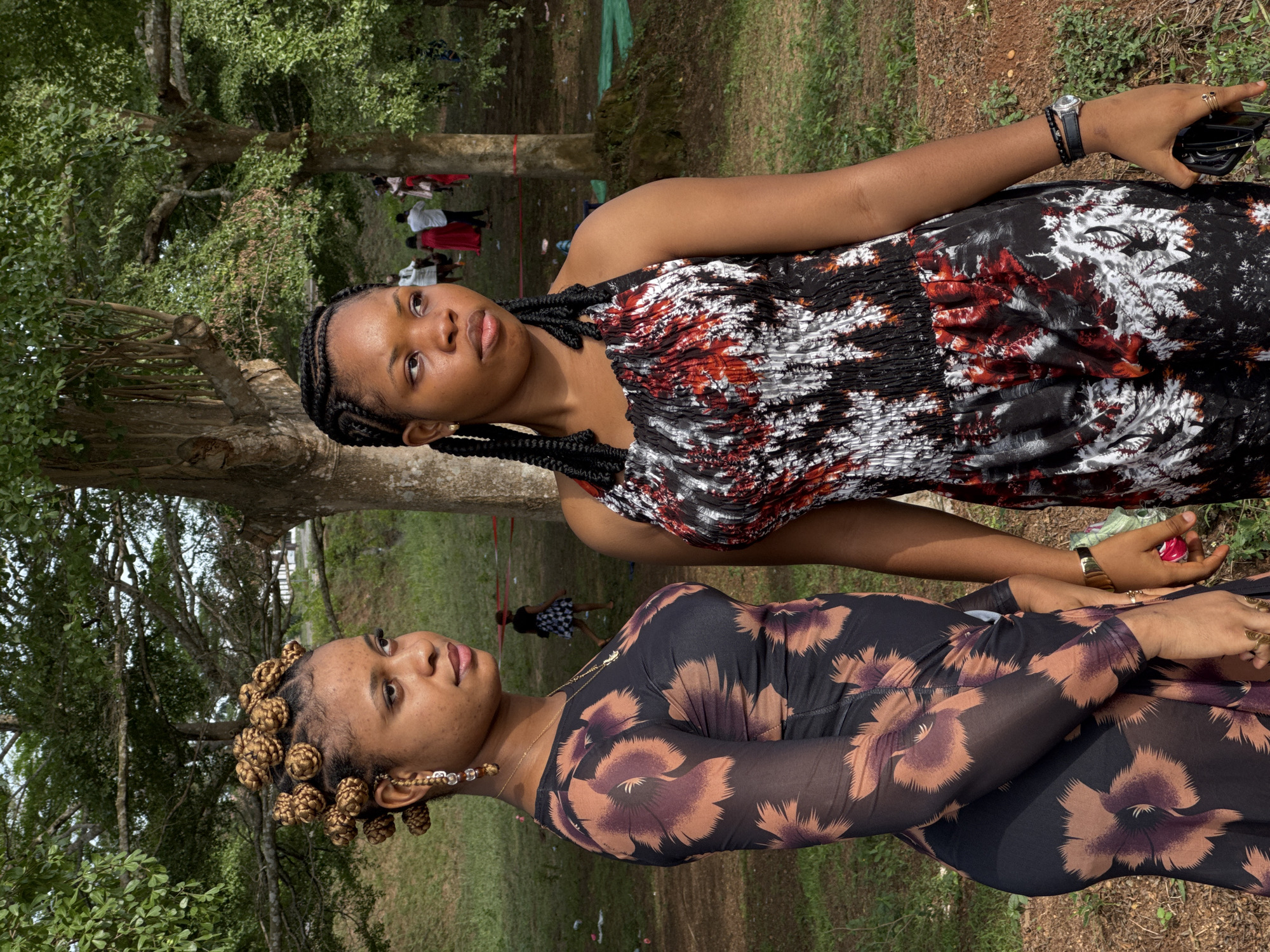 Social gatherings and selfies in Nigerian park areas