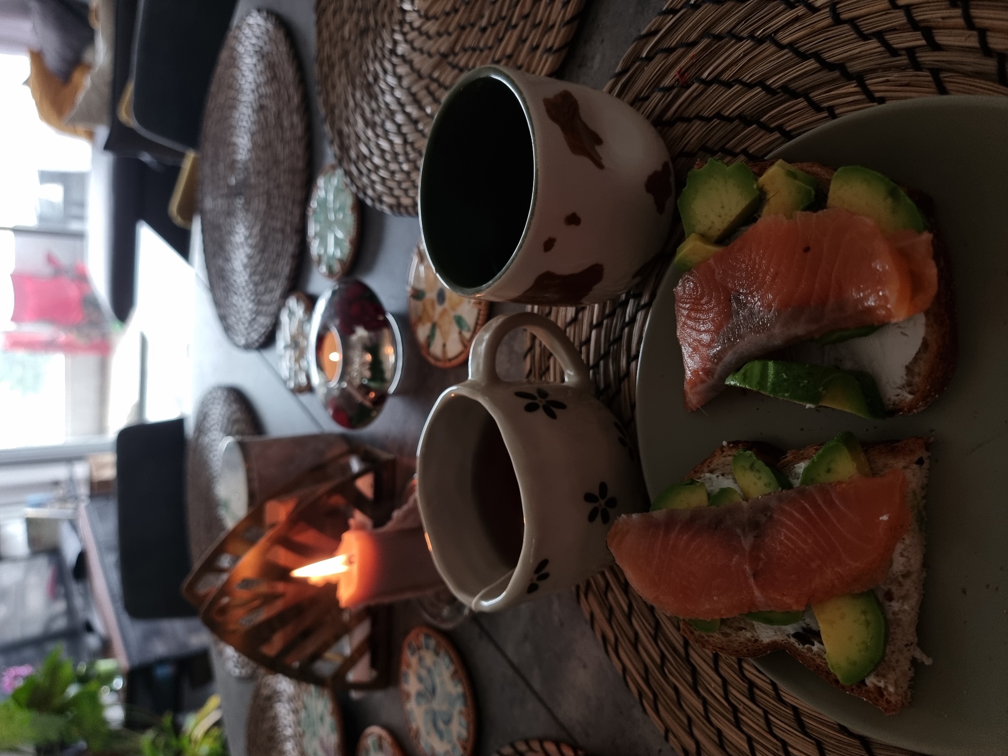 Quiet morning moments: breakfast and sleeping cat in Ramat Gan