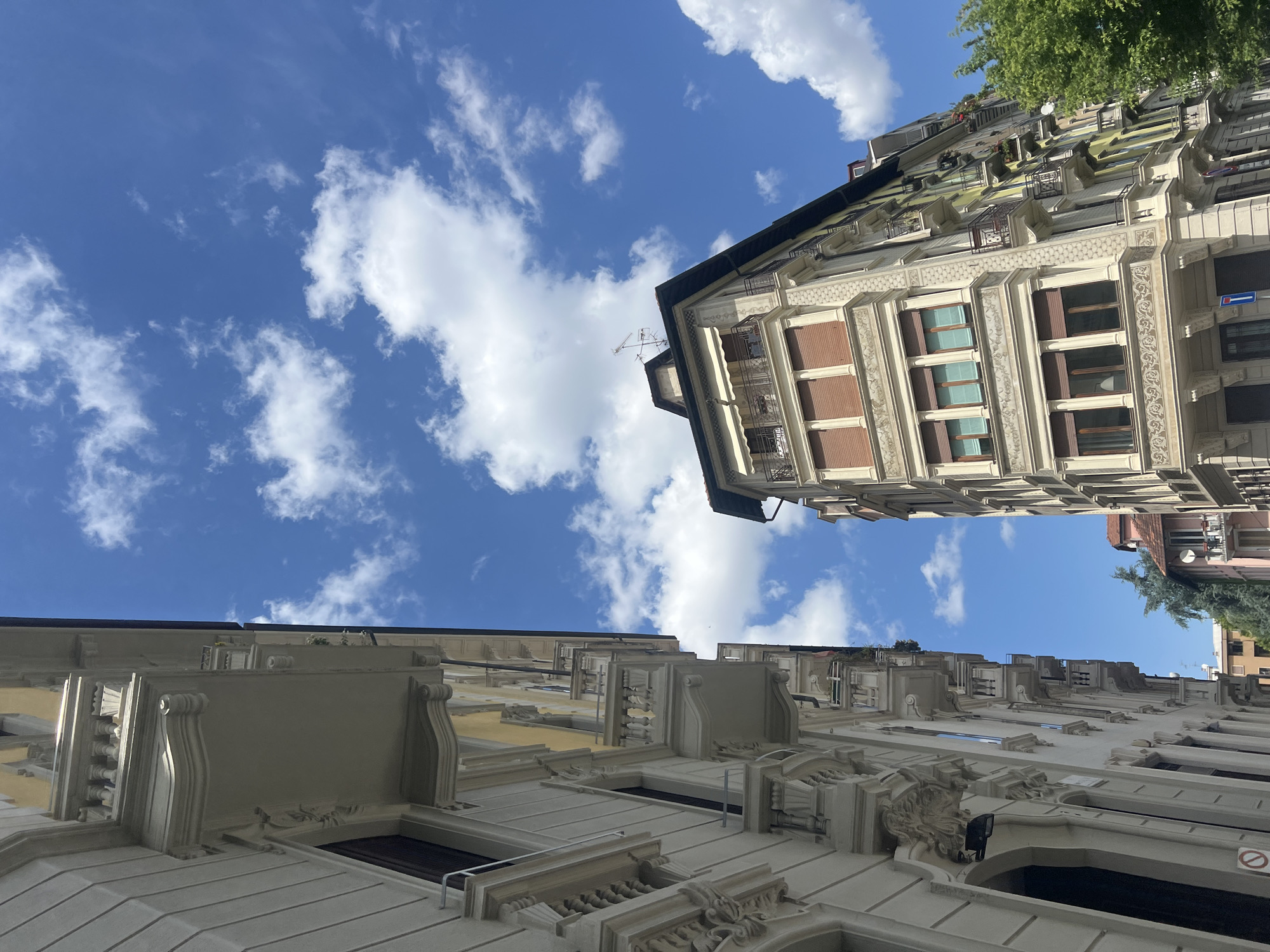 Milan architectural survey captures diverse building styles, facades