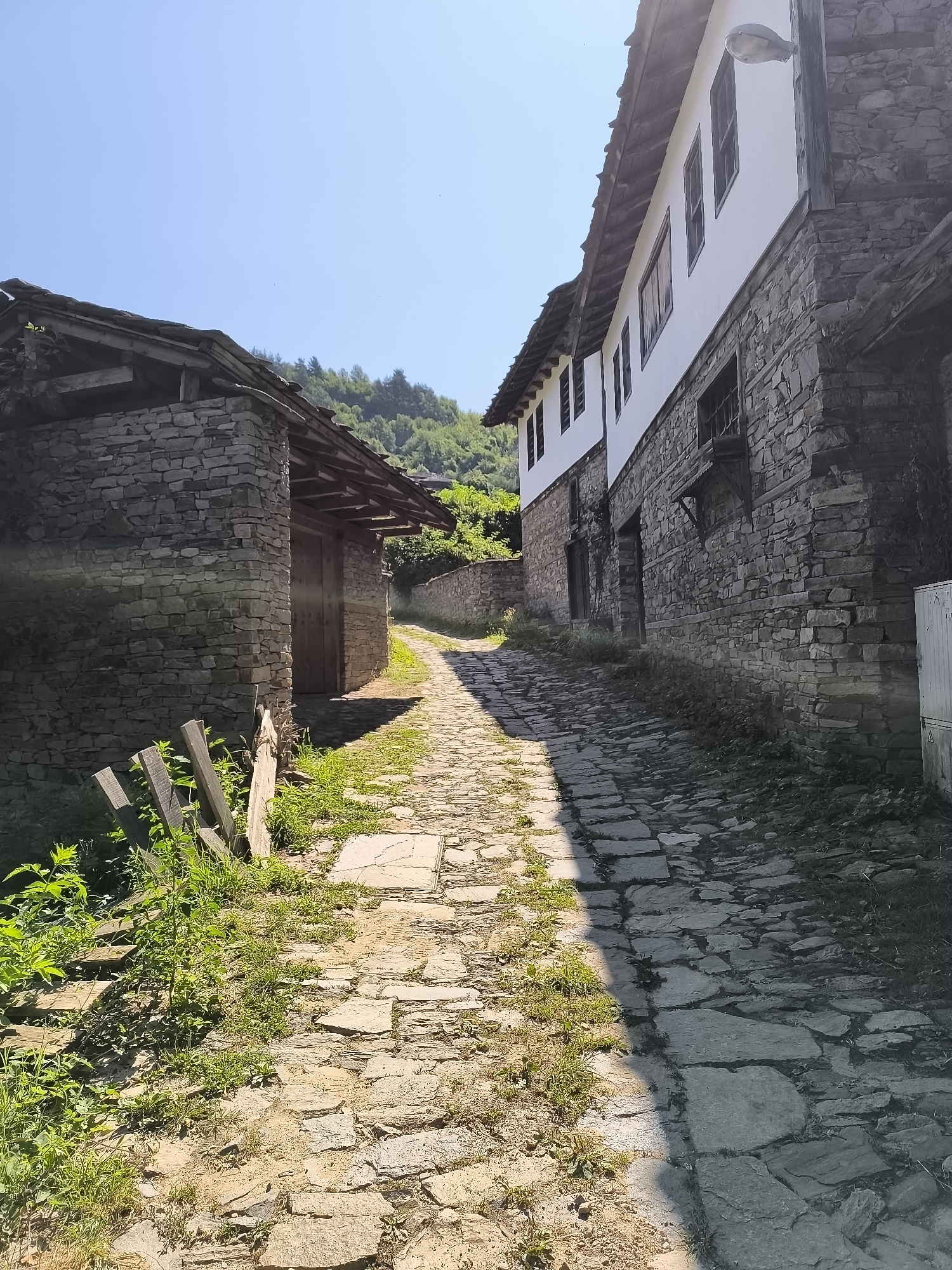 Wandering the stone streets of Kovachevitsa on a summer morning