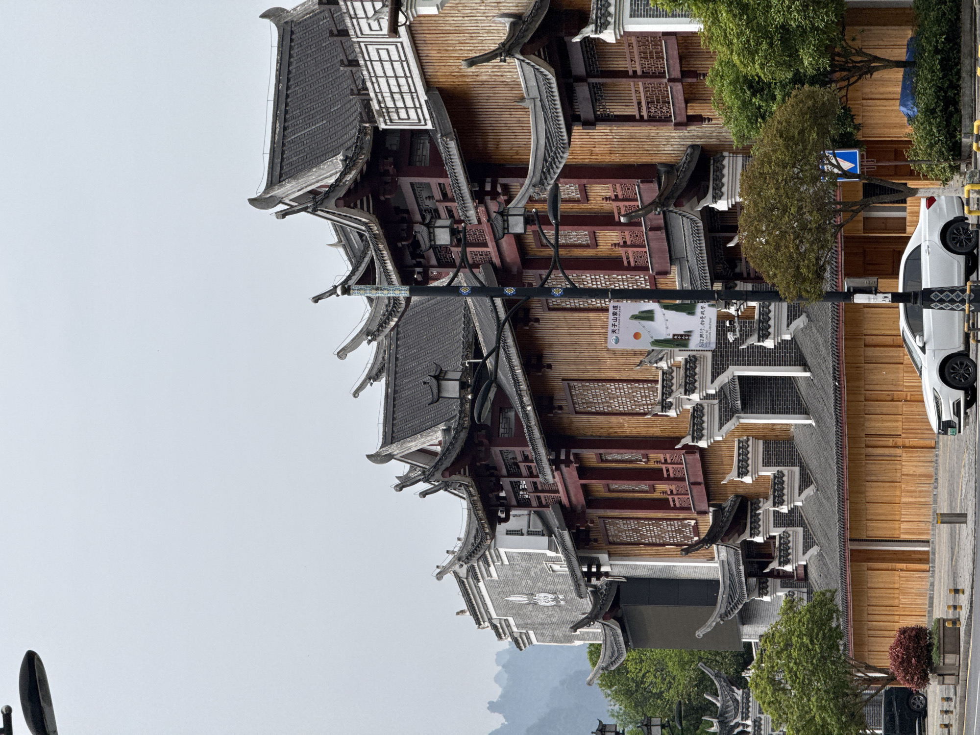 Traditional architecture documented in Wulingyuan during early morning hours