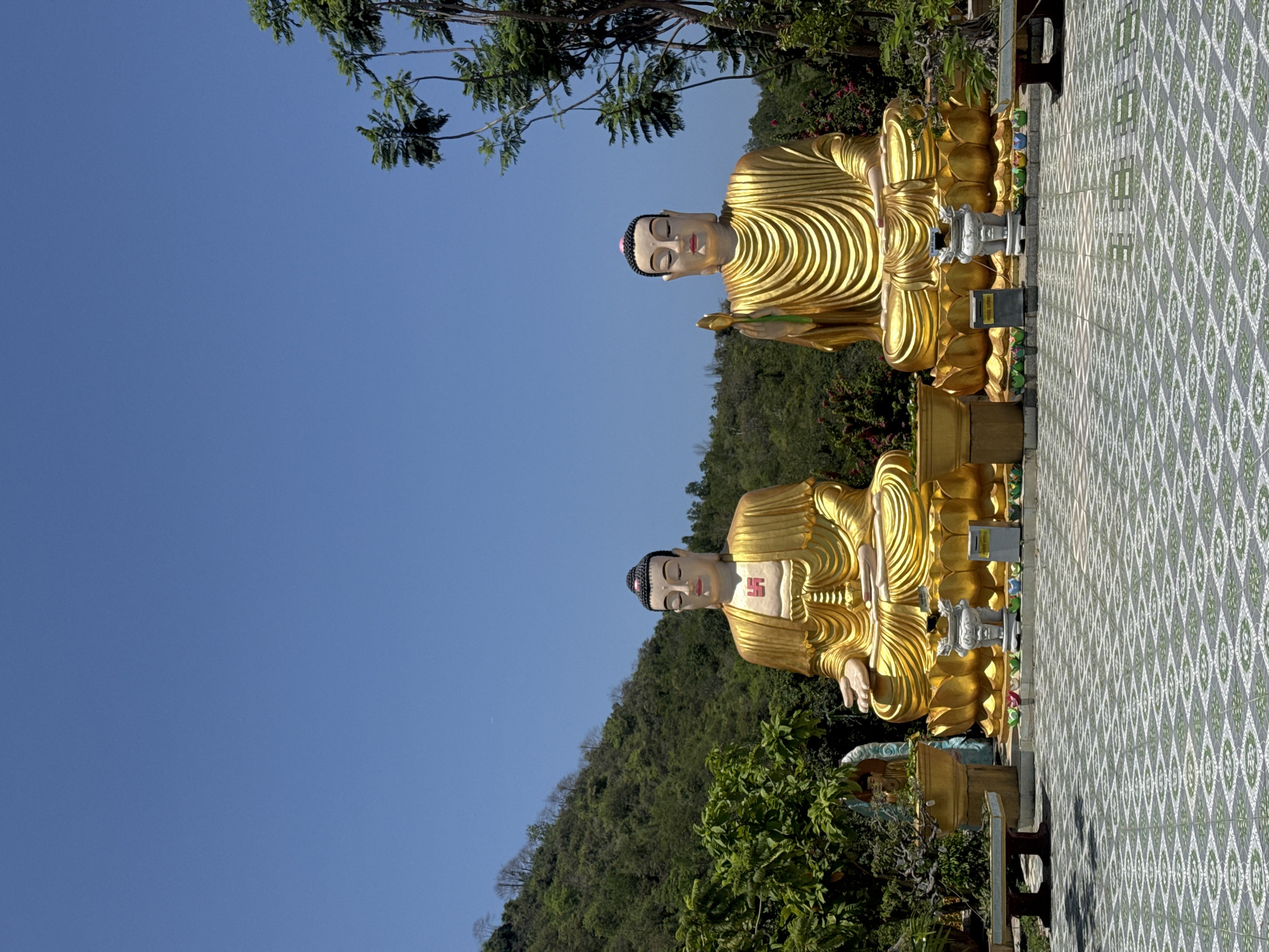 Golden Buddha statues spotted at temple in Vietnam